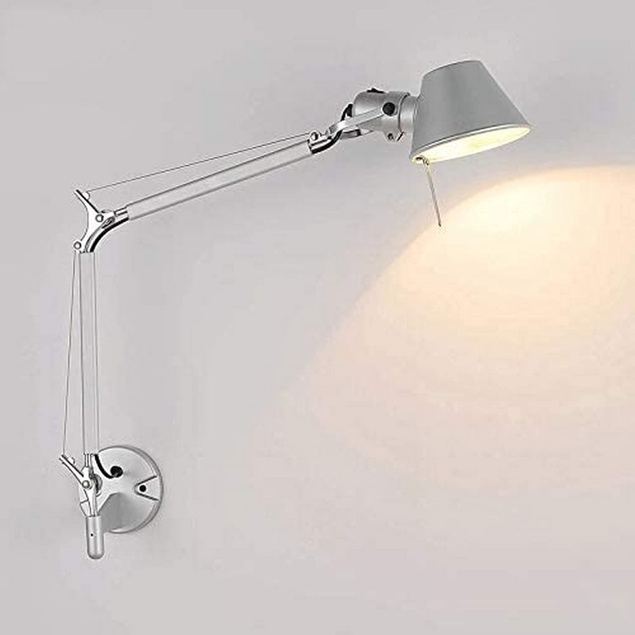 Adjustable Telescopic Wall Sconce Light - 25CM+25CM Foldable Bedside Lamp with Long Arms for Bedroom, Bar & Cafe Decor | Perfect for Ambient Lighting in Hallways, Reading Nooks and Commercial Spaces