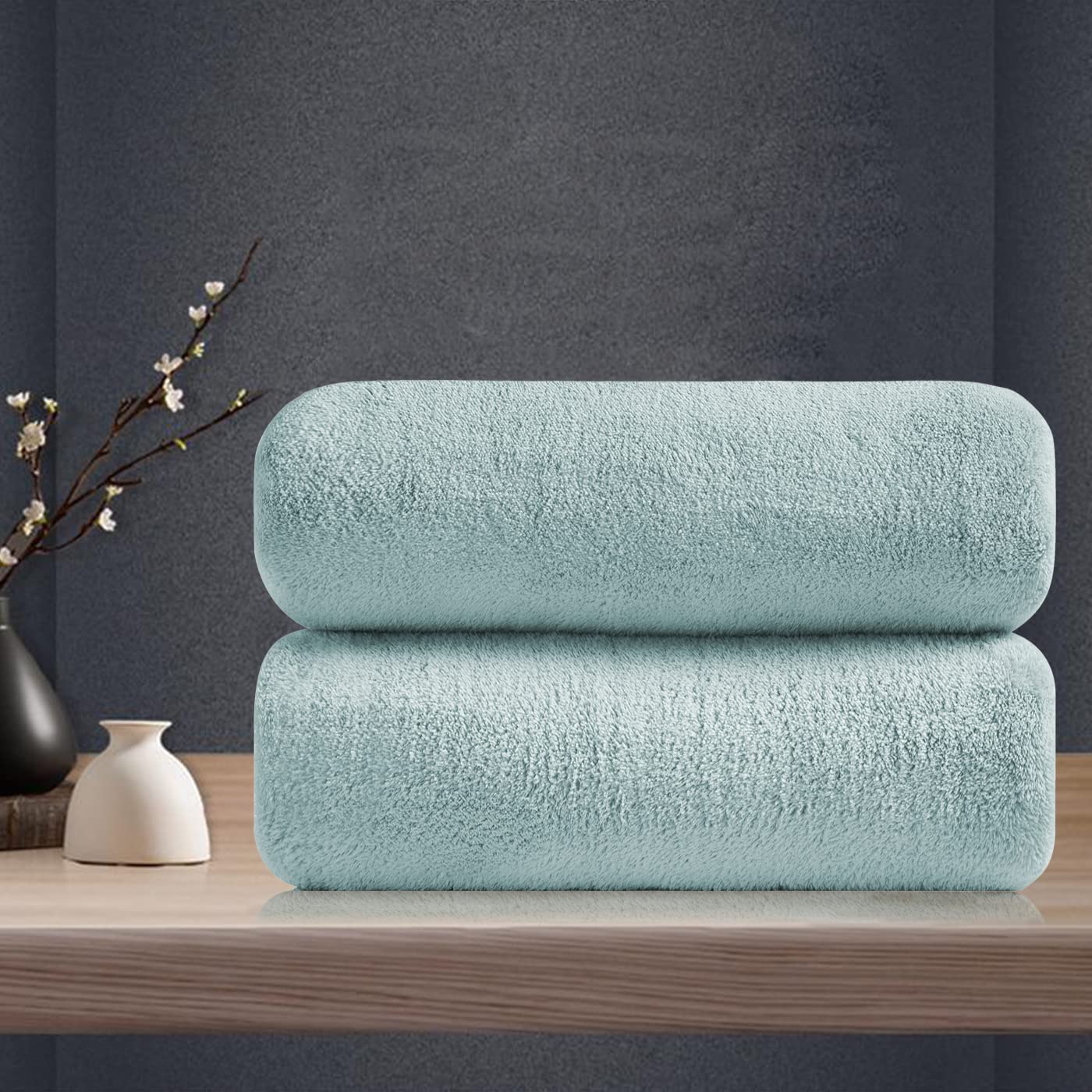 Luxury 2-Pack Plush Towel Set - 700 GSM Ultra Soft & Absorbent Hand Towels (16