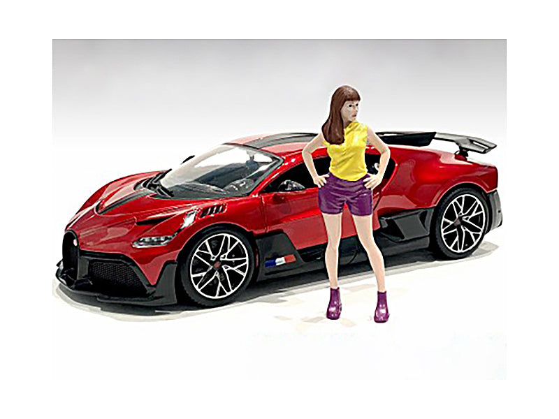 1/18 Scale Girls Night Out Cara Figurine - Detailed Collectible Model for Car Displays & Dioramas by American Diorama - Perfect for Model Car Scenes, Photography Props & Collector Showcases