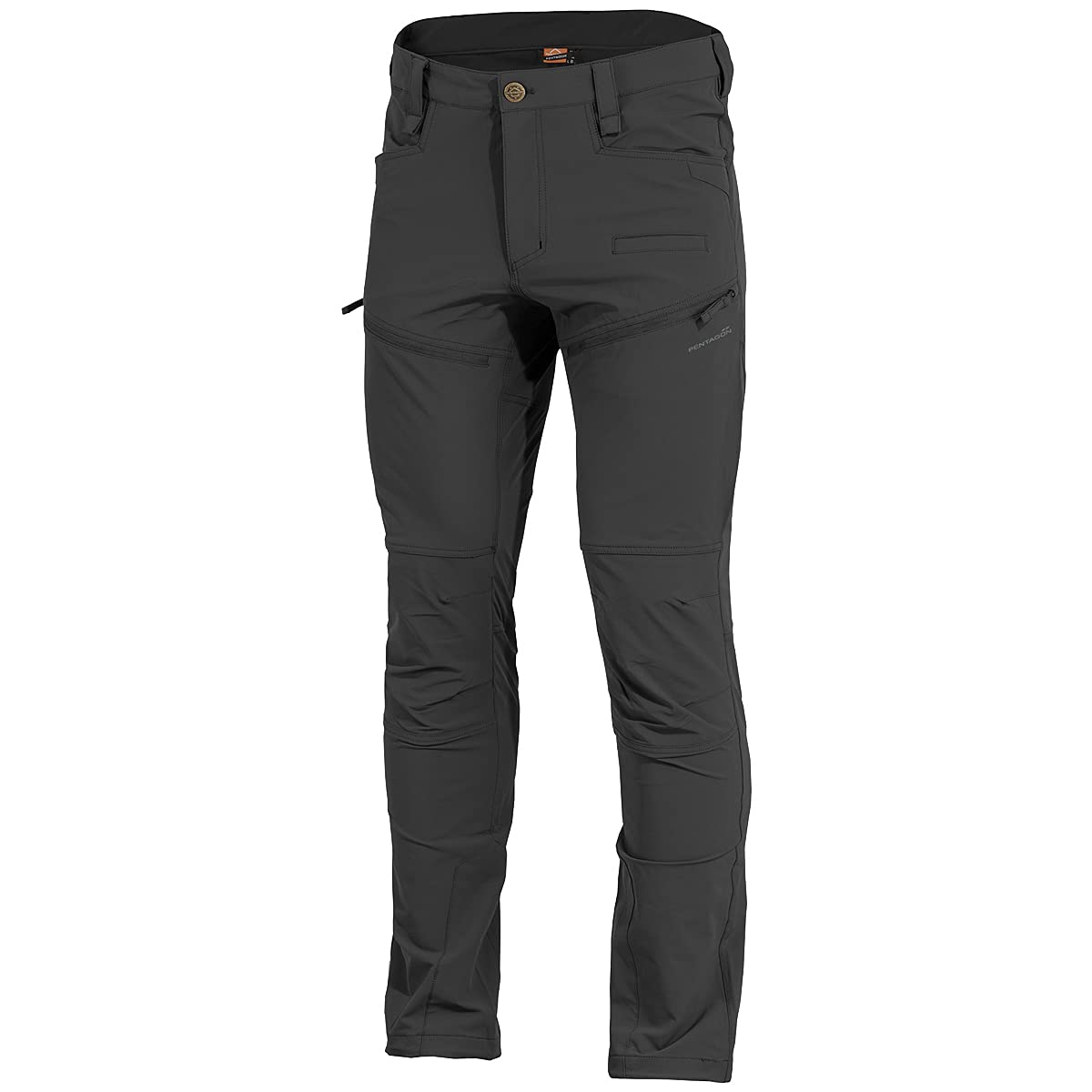 Pentagon Men's Renegade Tropic Pants - Lightweight Quick-Dry Hiking Pants for Outdoor Adventures, Travel & Casual Wear (Black)