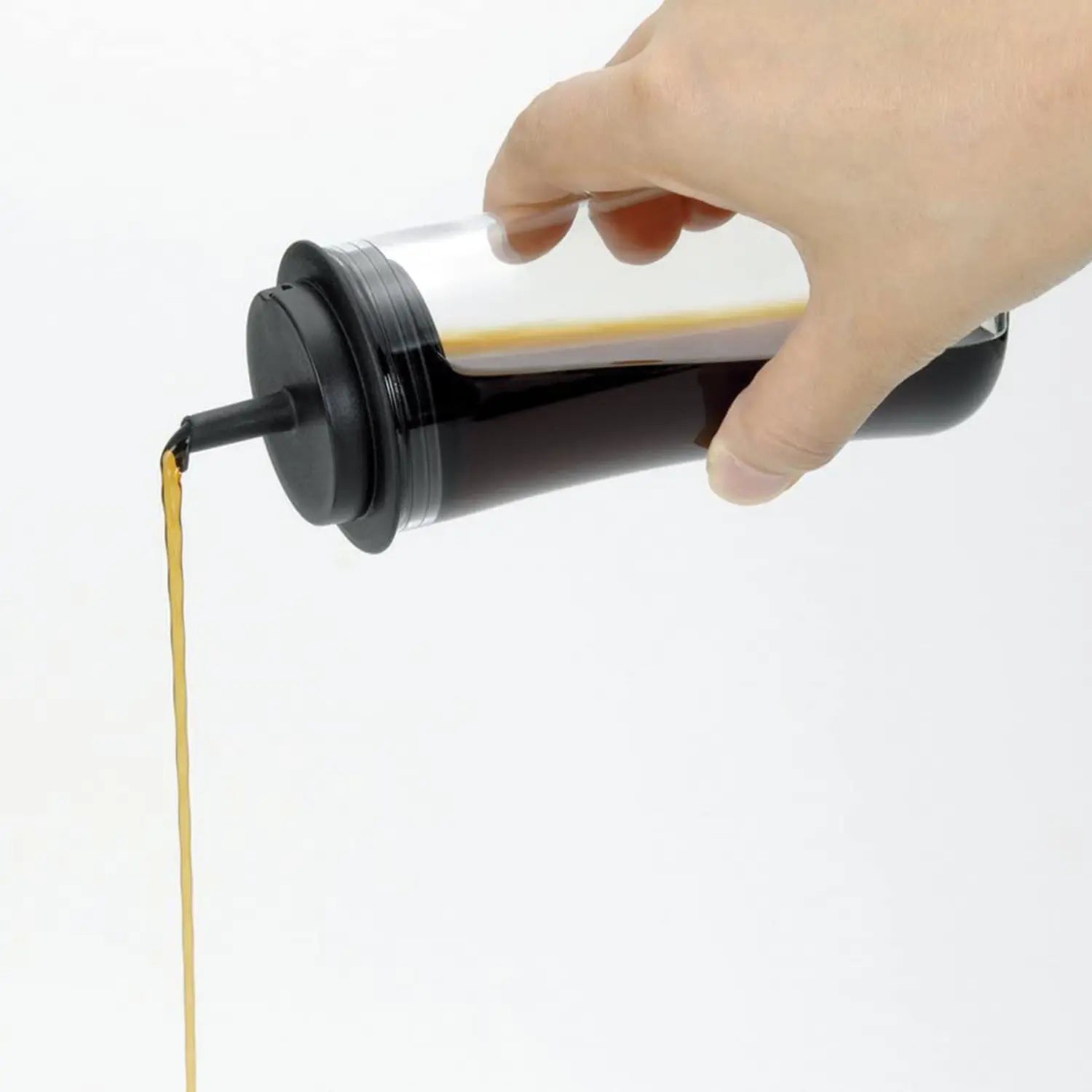 Iwaki Heat-Resistant Glass Soy Sauce Dispenser with Lid - Perfect for Sushi, Ramen & Asian Cooking