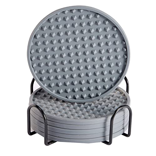 6 Pack Grey With Holder