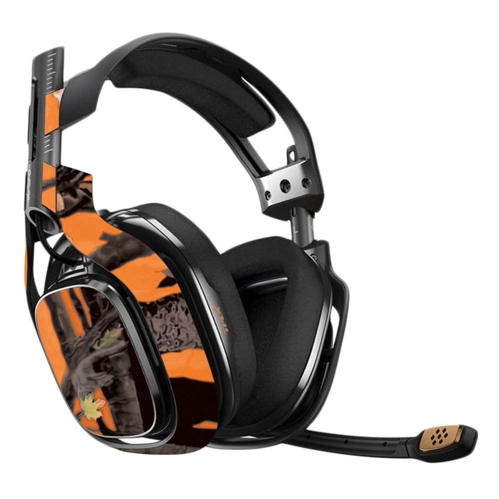 MightySkins Vinyl Decal Wrap Cover for Astro A40 3rd Gen Gaming Headset - Orange Camo Design | Protective, Durable & Customizable Skin | Easy to Apply & Remove | Made in USA | Perfect for Gaming, Streaming & Personalization