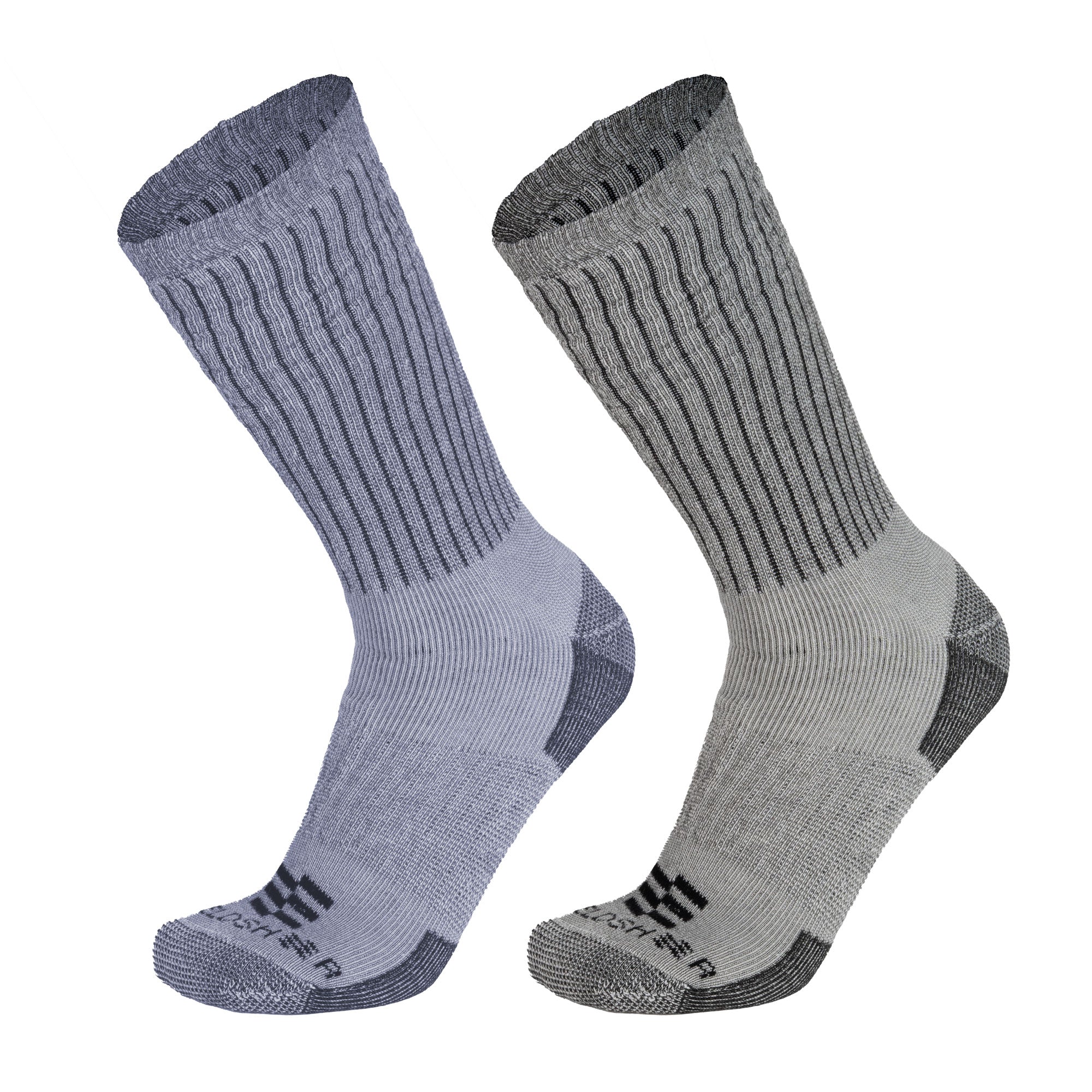 Premium Men's Wool Socks (2-Pack) - Soft & Warm Winter Hiking Socks for Outdoor Activities & Daily Wear