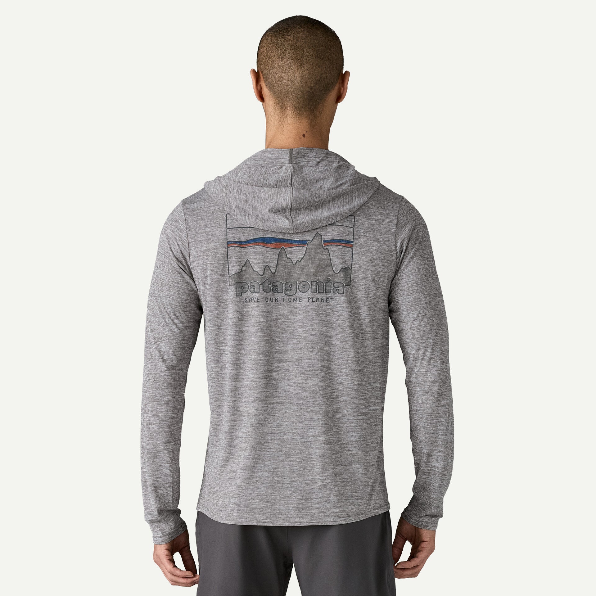 Capilene® Cool Daily Graphic Hoody for Men - Lightweight & Breathable Hooded Sweatshirt - Perfect for Hiking, Running & Outdoor Activities