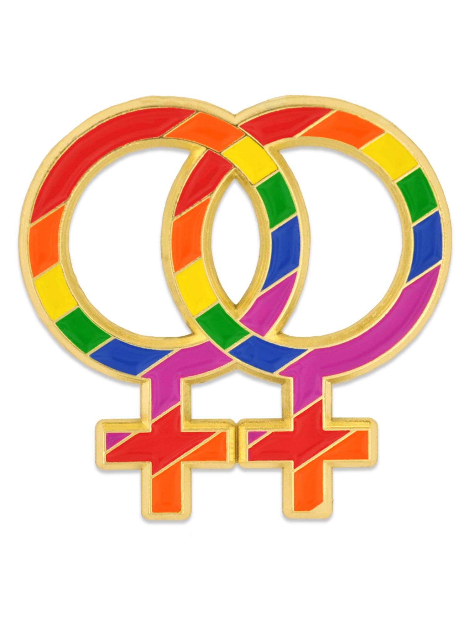 Rainbow Pride LGBT Enamel Lapel Pin - LGBTQ+ Rights Equality Symbol - Perfect for Pride Parades, Backpacks & Jackets