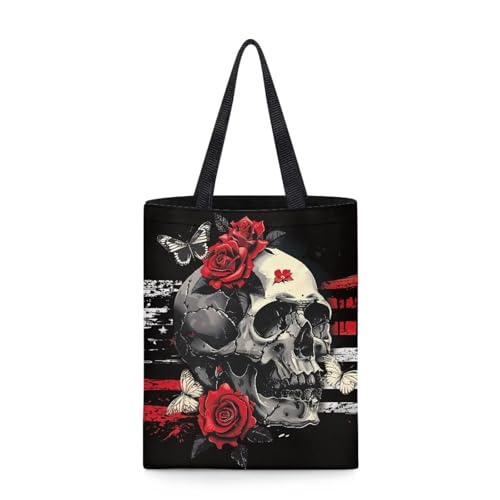 Vintage Skull and Rose
