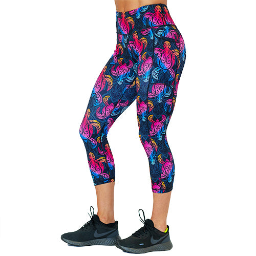 Shell Yeah Leggings - High Waisted Yoga Pants for Women, Soft & Stretchy Workout Leggings - Perfect for Yoga, Gym, Running & Casual Wear
