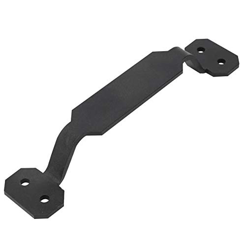 Black Carbon Steel Barn Door Handles - Heavy Duty Sliding Door Pulls for Closet, Cabinet & Drawer - Rustic Wooden Door Hardware for Farmhouse, Industrial & Modern Home Decor