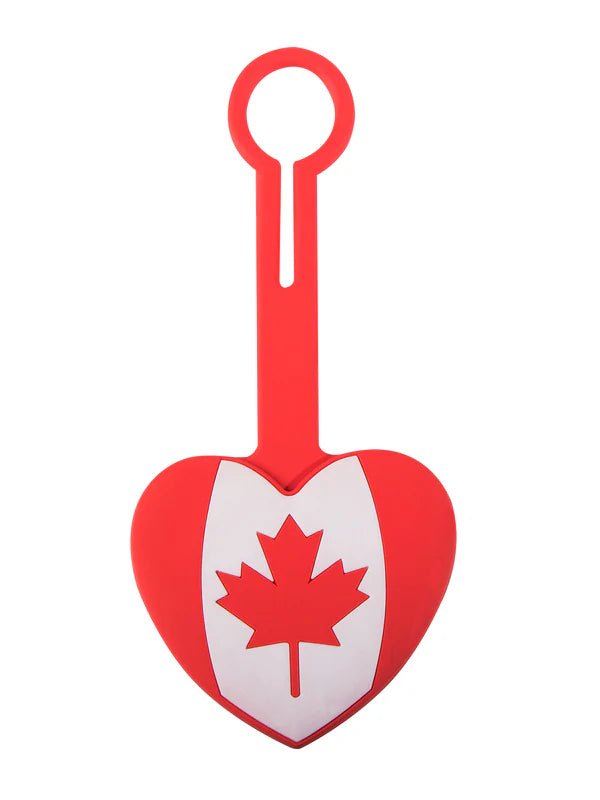 Stylish Austin House Canada Heart Luggage Tag - Durable Travel Accessory for Suitcases & Bags - Perfect for Vacation, Business Trips & Air Travel