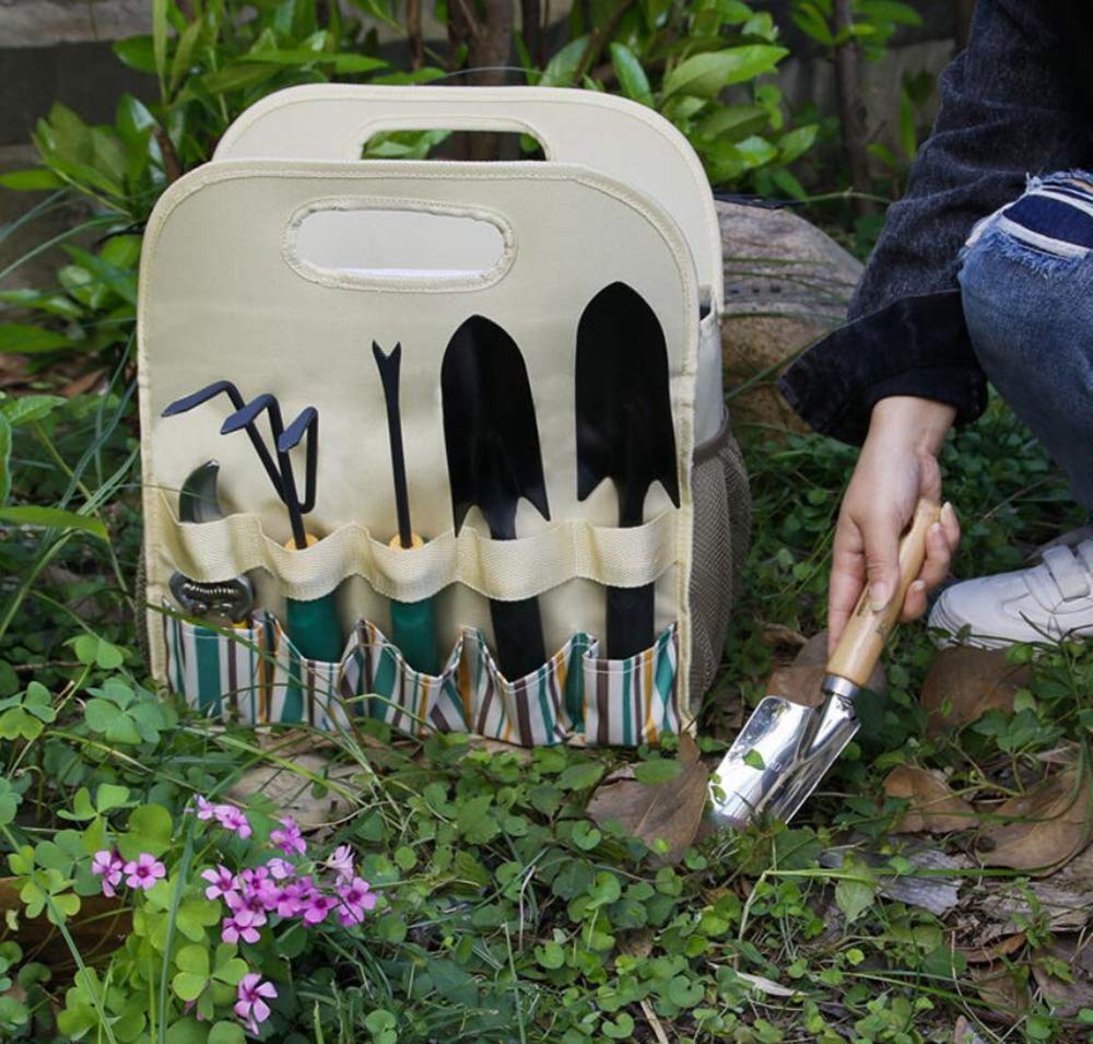 **Heavy Duty Gardening Tote Bag with PE Board & 13 Pockets - Waterproof Garden Tool Organizer for Lawn, Yard & Home Storage - Perfect for Gardening, Landscaping & Outdoor Activities**