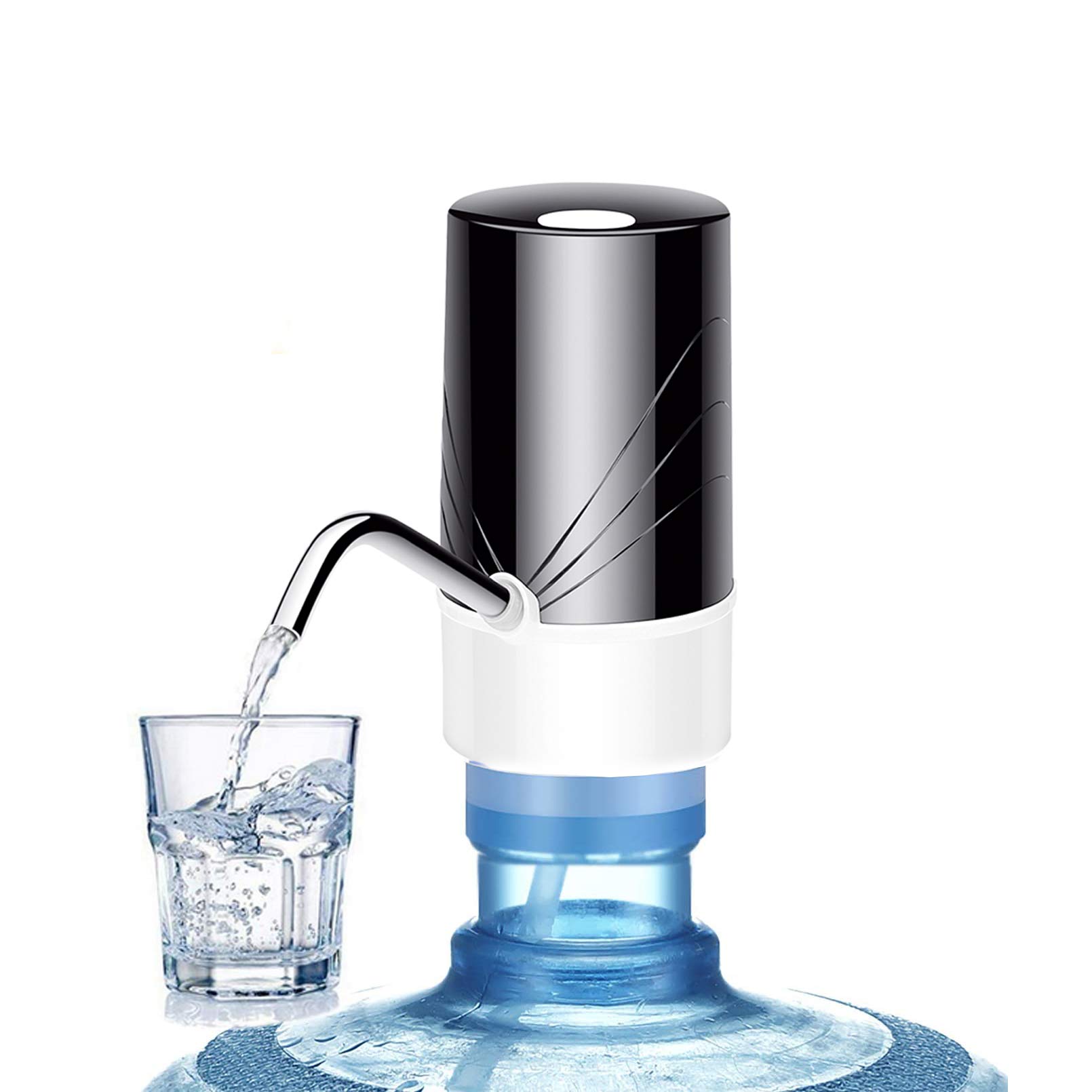 5 Gallon Water Dispenser Pump - Automatic Electric Water Bottle Dispenser for Home, Office, Kitchen & Camping - Portable Pump for 2-5 Gallon Jugs - Perfect for Hydration On The Go, Parties & Emergency Preparedness