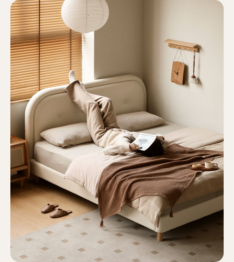 Premium Organic Leather Fabric - Ultra Soft & Luxurious Bed Cover for Comfortable Sleep - Perfect for Master Bedrooms, Guest Rooms & Cozy Home Decor