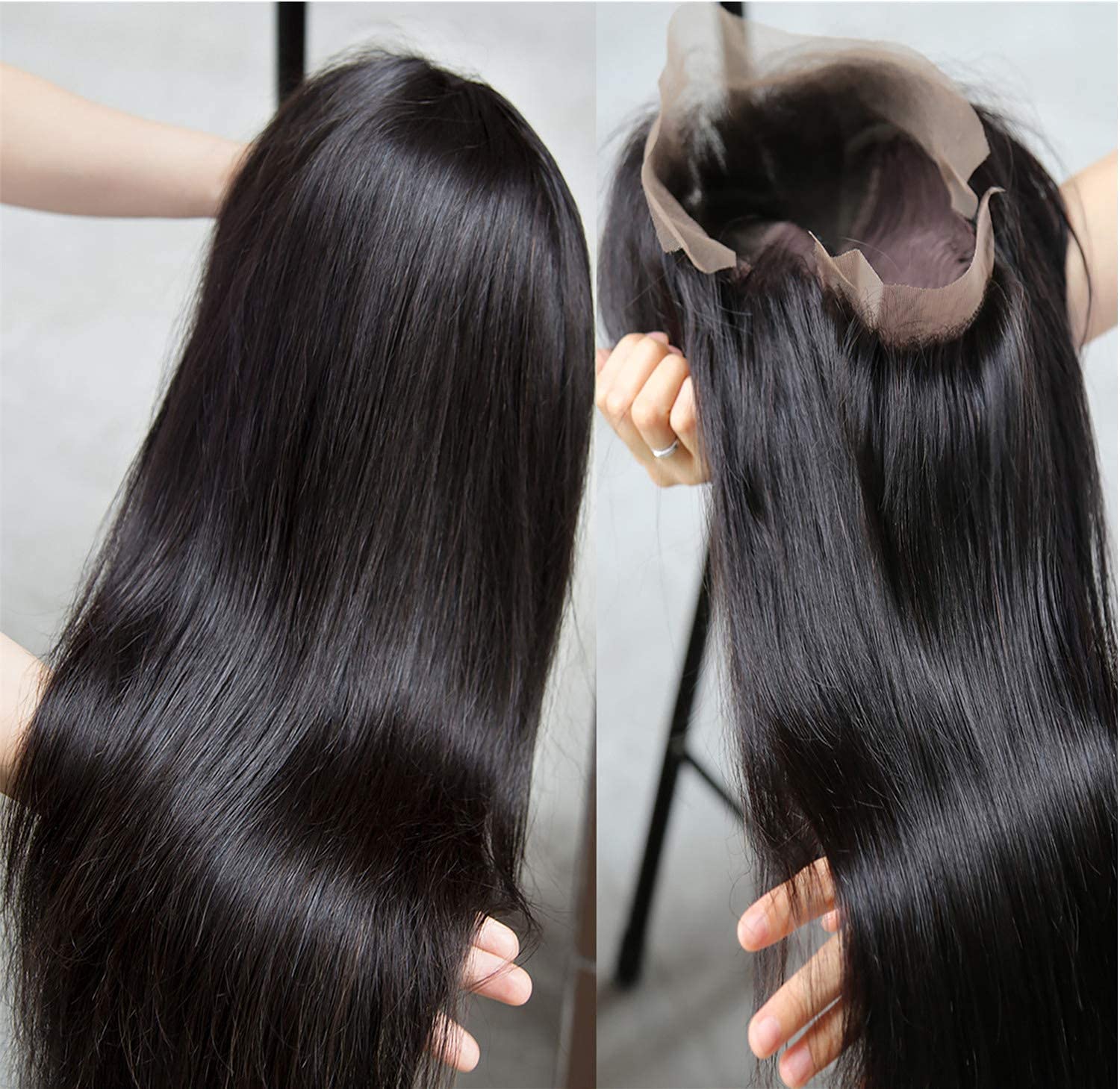 13x4 HD Lace Front Human Hair Wigs - Pre Plucked 180% Density Glueless Straight Wigs with Natural Hairline for Women (24 Inch) | Perfect for Daily Wear, Cosplay, and Special Occasions