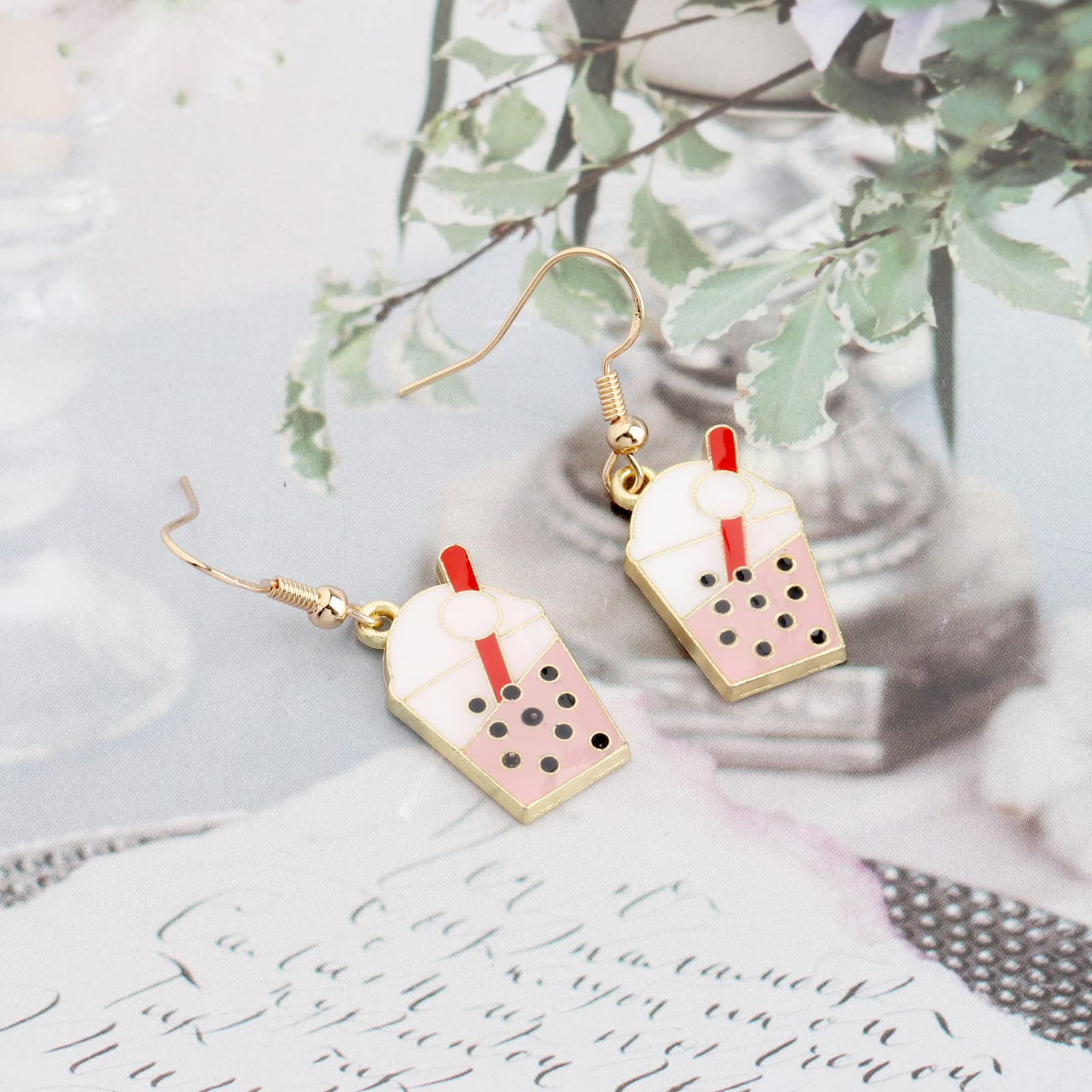 MYOSPARK Bubble Tea Keychain - Cute Milk Tea Jewelry Gift for Bubble Tea Lovers, Girls & BTS Fans - Perfect for Backpacks, Keyrings & Kawaii Accessories