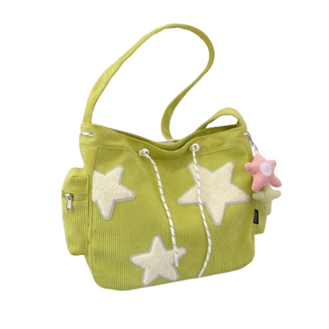 Stylish Star Shaped Crossbody Bag for Women - Corduroy Hobo Purse with Secure Zipper | Perfect for Everyday Use, Travel & Casual Outings