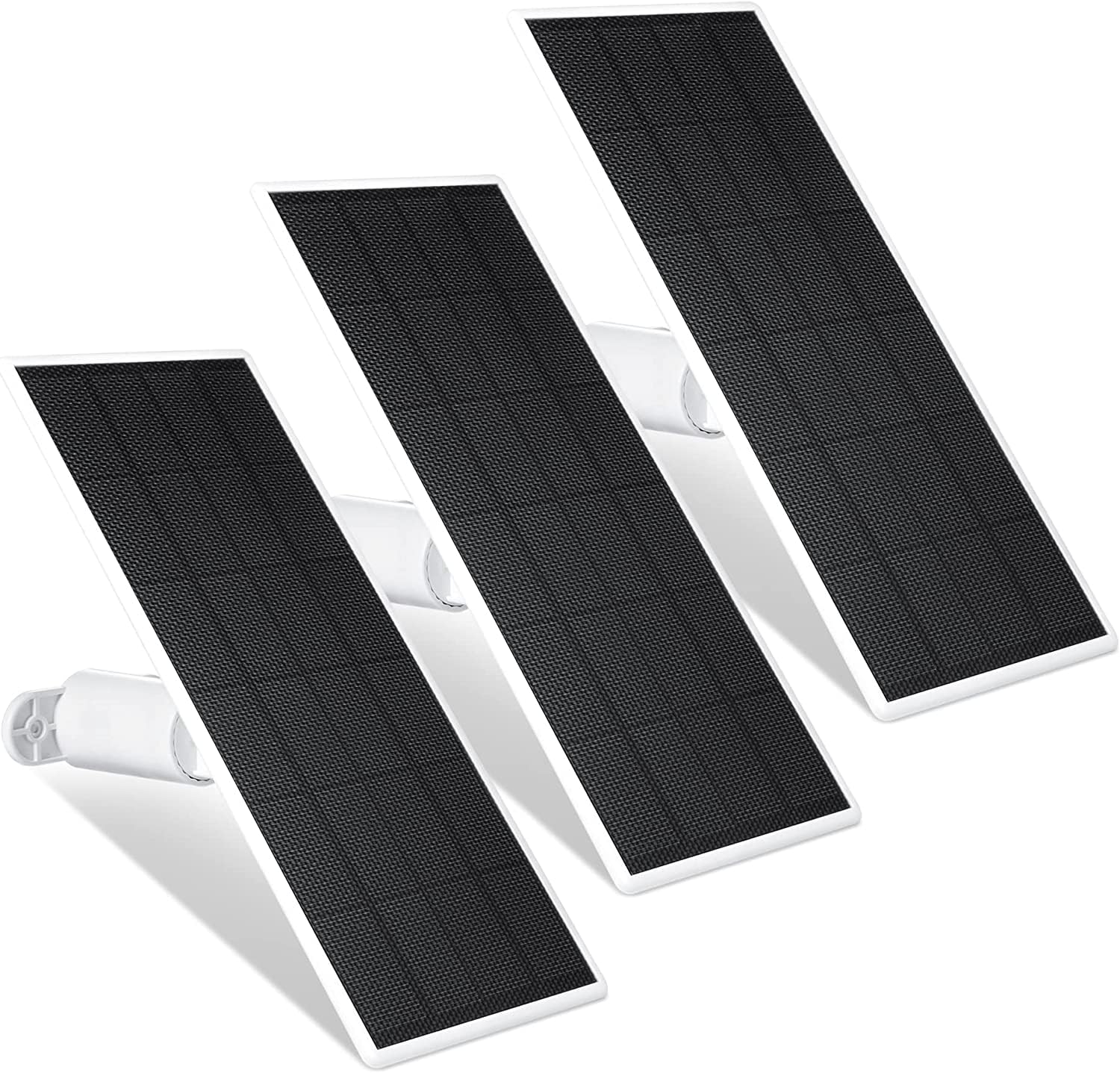 Wasserstein 2.5W Solar Panel for Google Nest Cam Outdoor/Indoor - Weatherproof Solar Charger for Nest Camera Battery (3-Pack) - Perfect for Home Security, Backyard Monitoring & 24/7 Surveillance