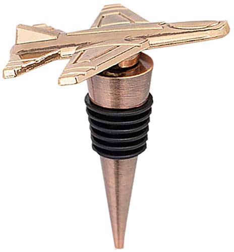 Premium Zinc Alloy Wine Bottle Stopper - Aircraft Model Design for Red Wine, Whiskey & Champagne | Elegant Kitchen Accessories & Bar Tools | Perfect for Home Entertaining, Gifts & Wine Storage