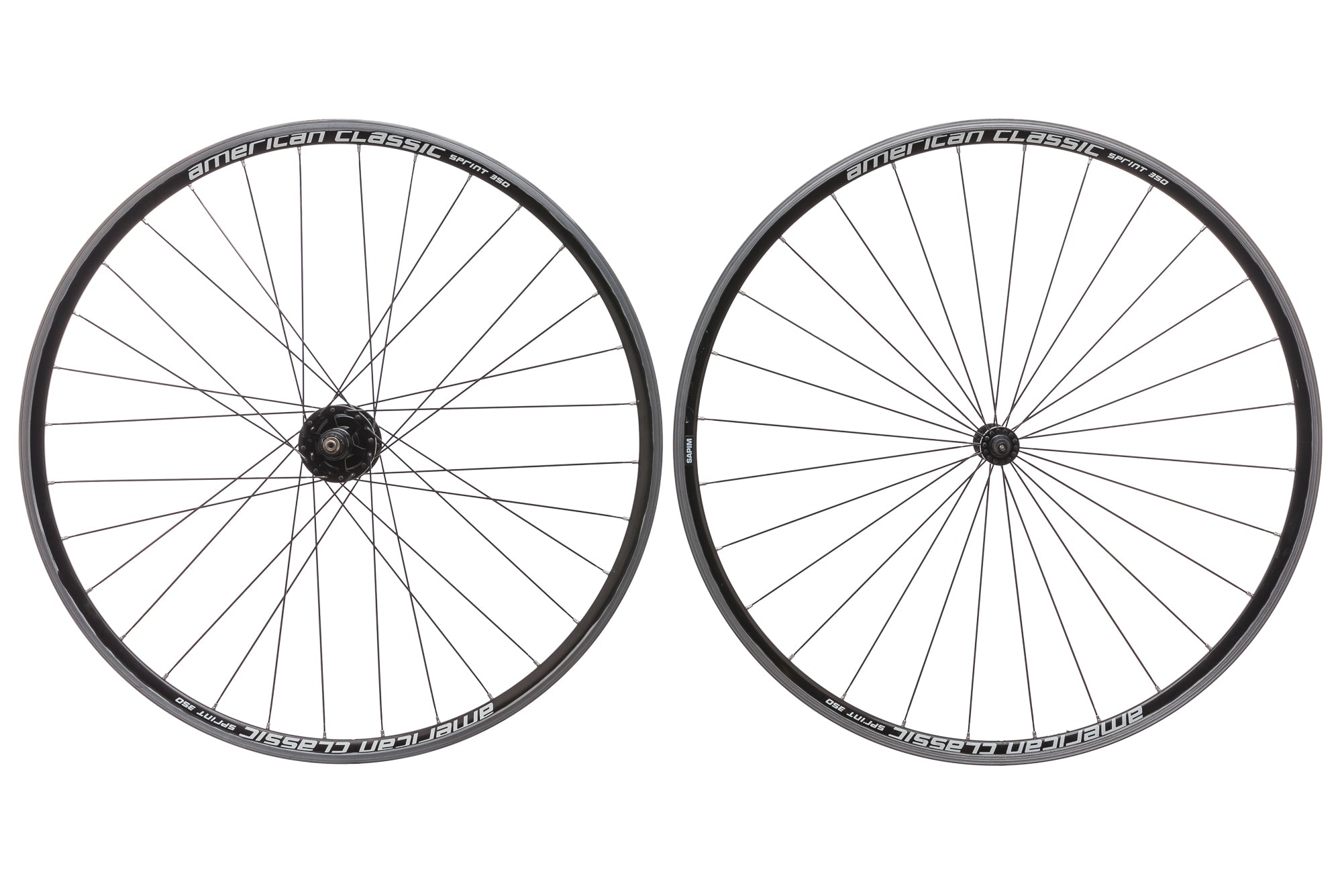 American Classic Sprint 350 Aluminum Clincher 700c Wheelset - Lightweight Road Bike Wheels for Racing & Training | Perfect for Road Cycling, Triathlons & Performance Riding
