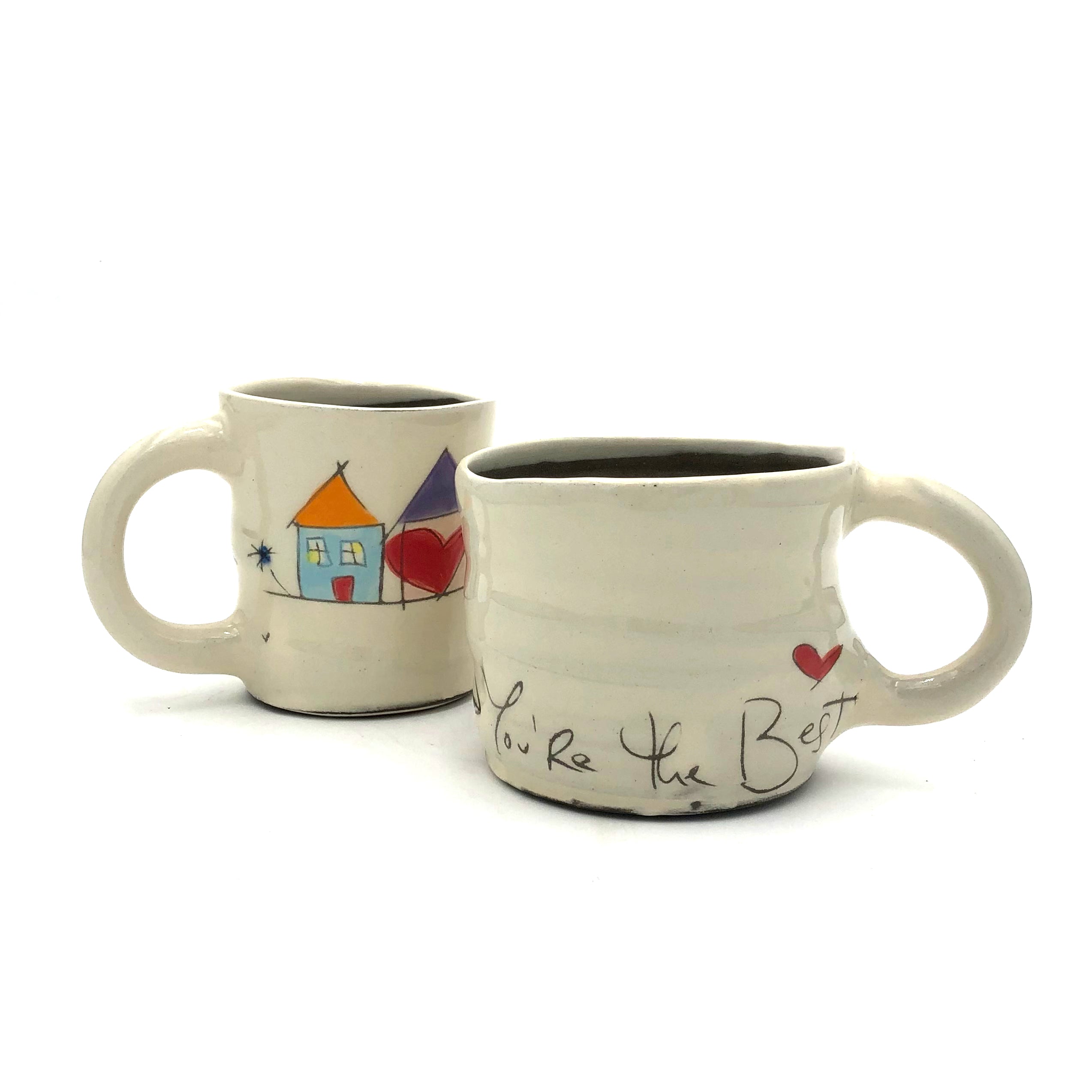 Handmade Ceramic Mugs by ZPOTS & Vnoelle - Unique Assorted Designs for Coffee, Tea & Home Decor - Perfect for Gifts, Kitchen & Cozy Cafes