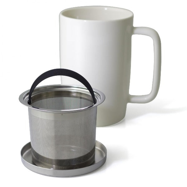 FORLIFE 18oz Dew Mug with Infuser & Lid - Premium Tea Infuser Cup for Loose Leaf Tea - Perfect for Home, Office & Travel Use