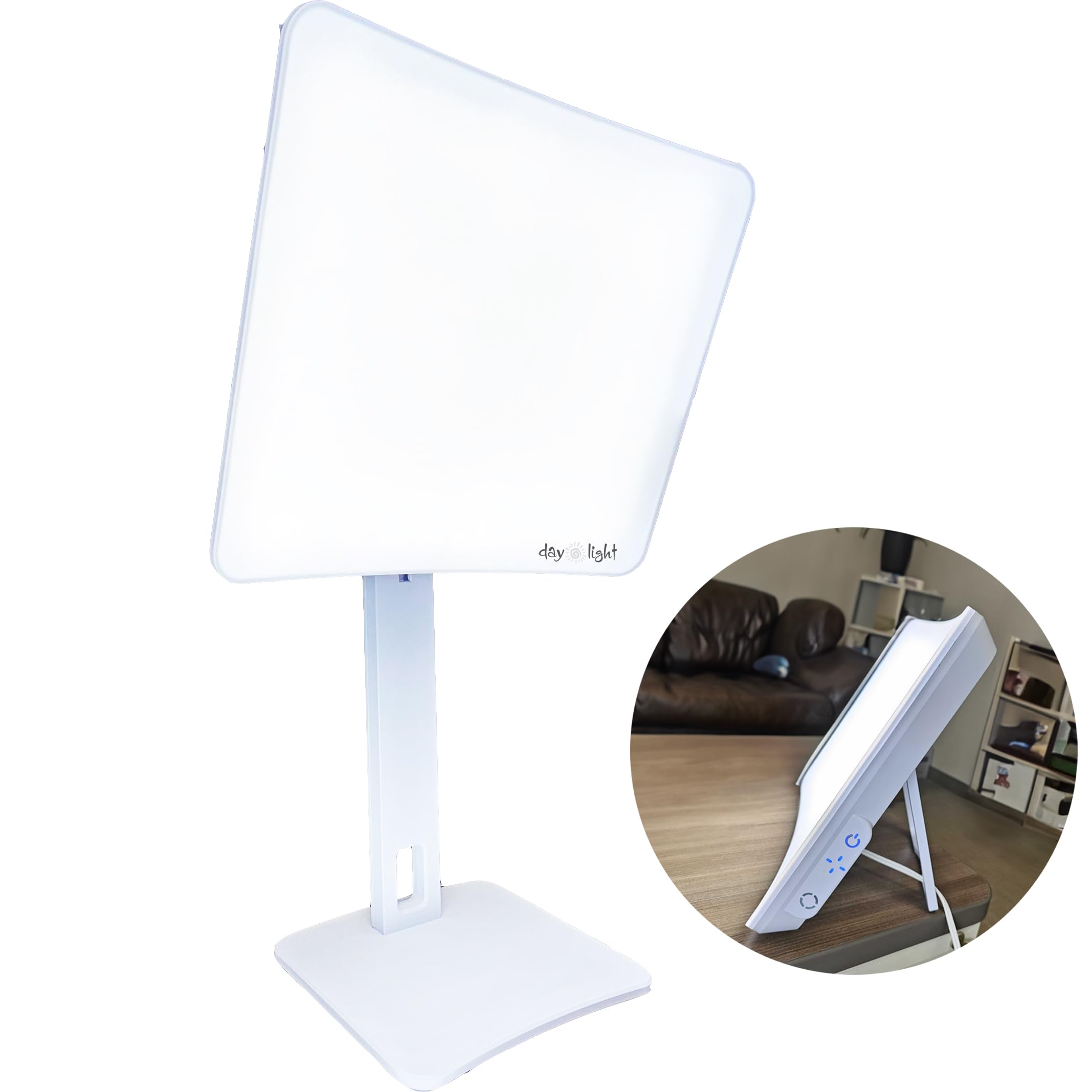 Carex Day-Light Elite 10,000 LUX Bright Light Therapy Lamp - Sunlight Therapy Lamp for Low Energy & SAD Relief - Perfect for Home, Office & Seasonal Affective Disorder Treatment