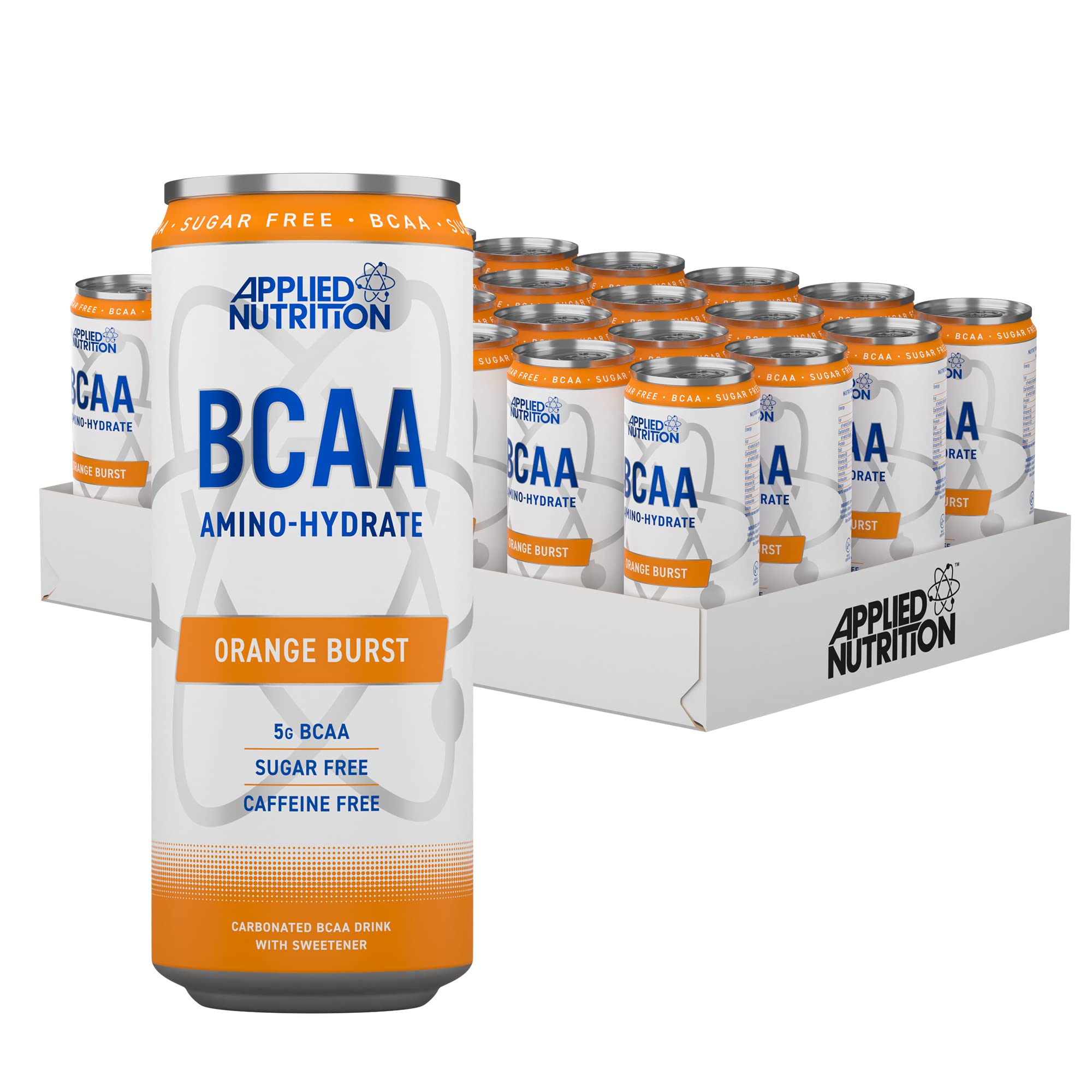 Applied Nutrition BCAA Energy Drink - 12 Pack (330ml Each) - Muscle Recovery & Hydration for Athletes & Fitness Enthusiasts - Perfect for Post-Workout & Gym Sessions