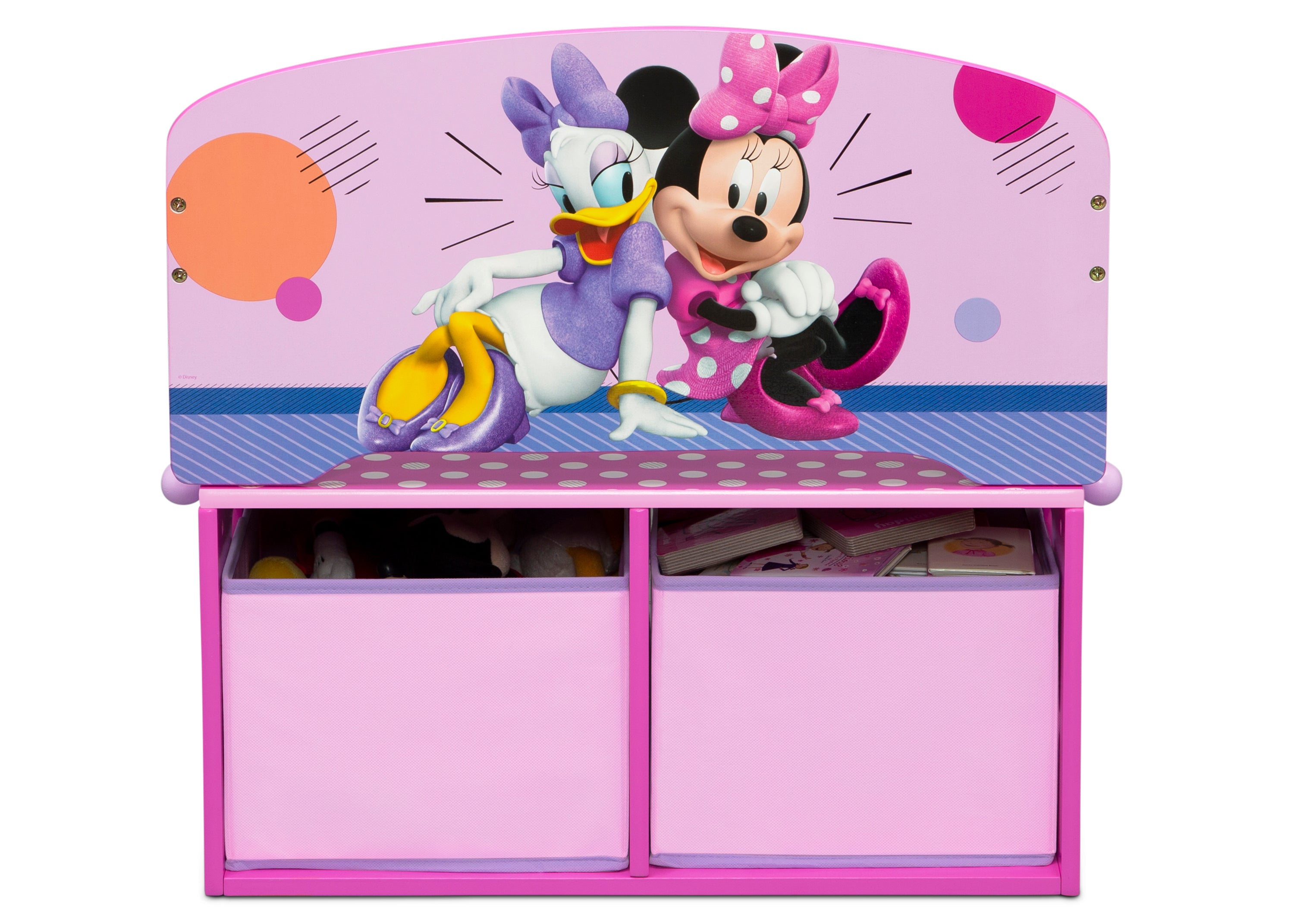 Minnie Mouse 2-in-1 Activity Bench and Desk for Kids - Convertible Play Table & Study Desk - Perfect for Playroom, Nursery, or Preschool Learning Activities