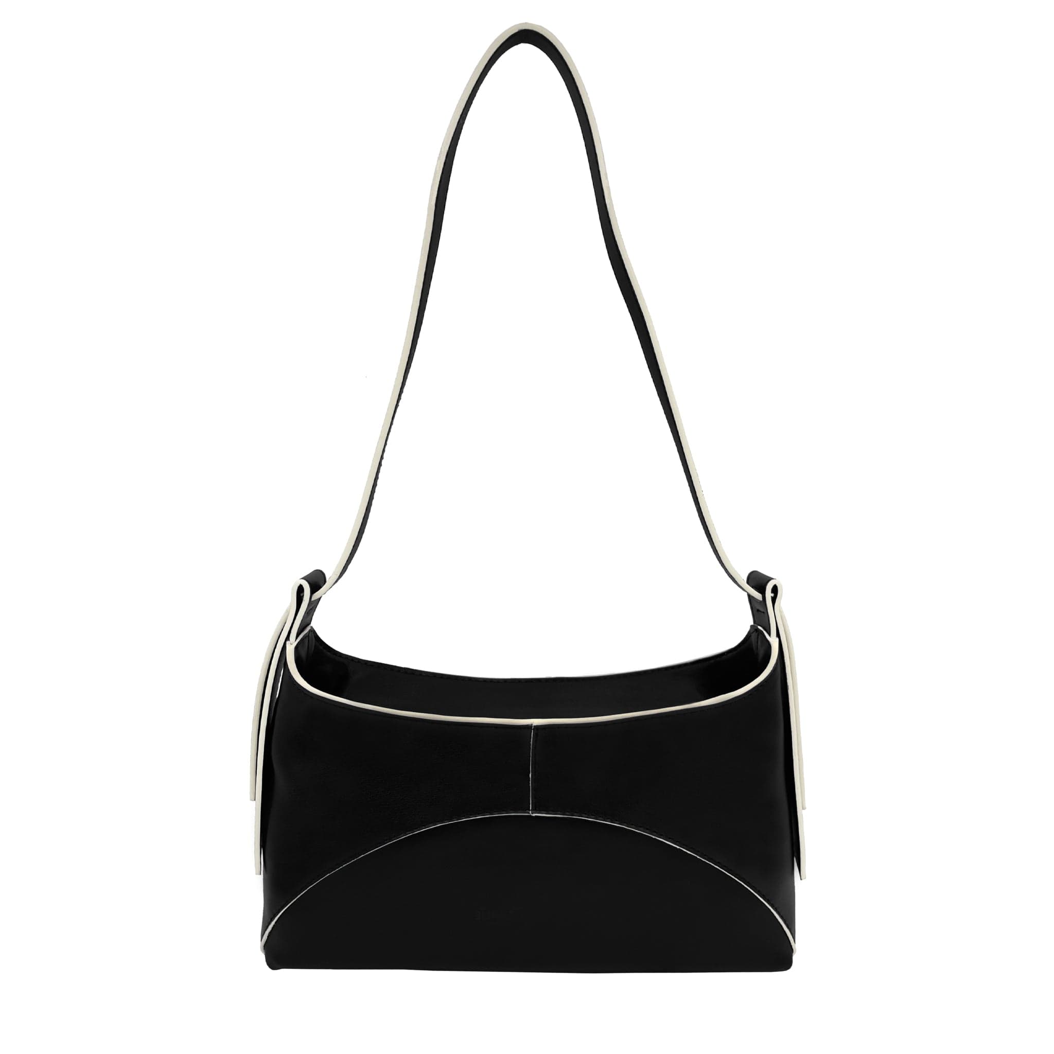 Ambre Desserto® Vegan Cactus Leather Baguette Bag - Black | Eco-Friendly Handbag for Women, Sustainable Fashion Accessory for Work & Evening Out
