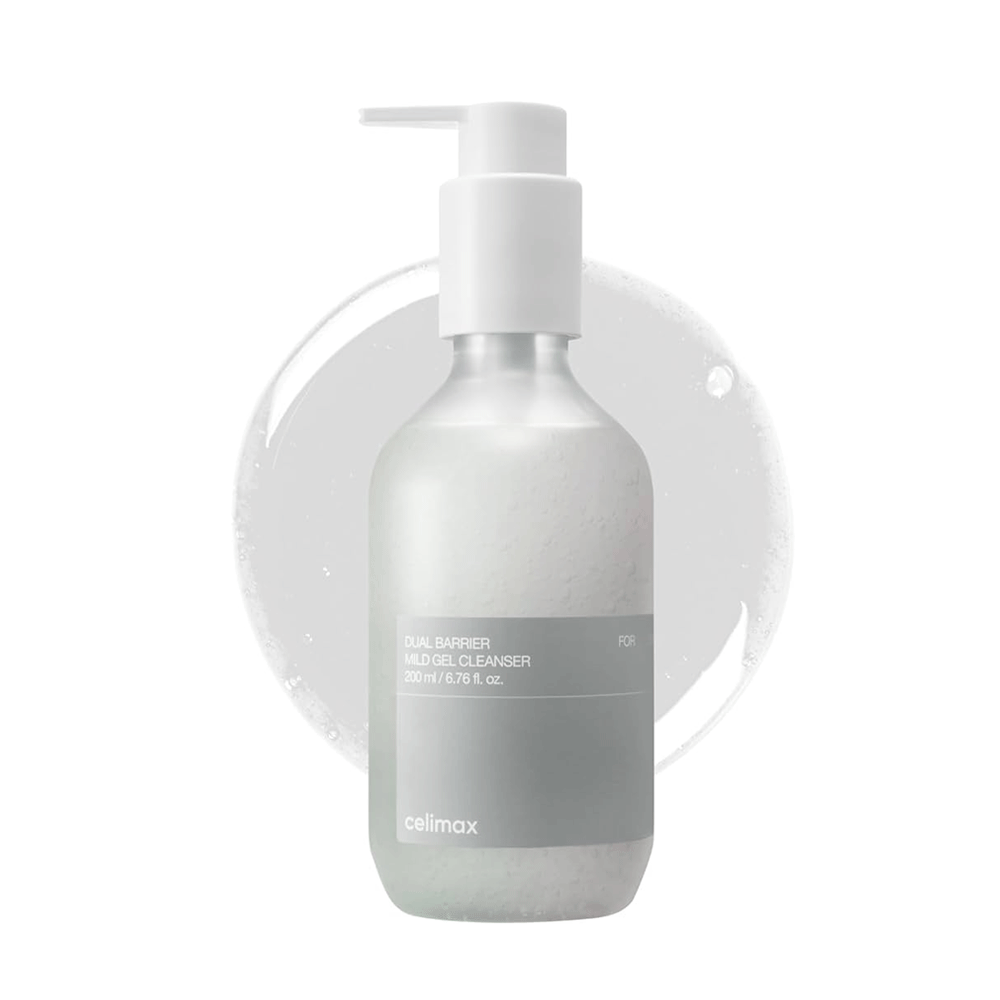 Celimax Dual Barrier Mild Gel Cleanser 200ml - Gentle Face Wash for Sensitive Skin, Hydrating & Soothing Cleansing Gel - Perfect for Daily Skincare Routine & Makeup Removal
