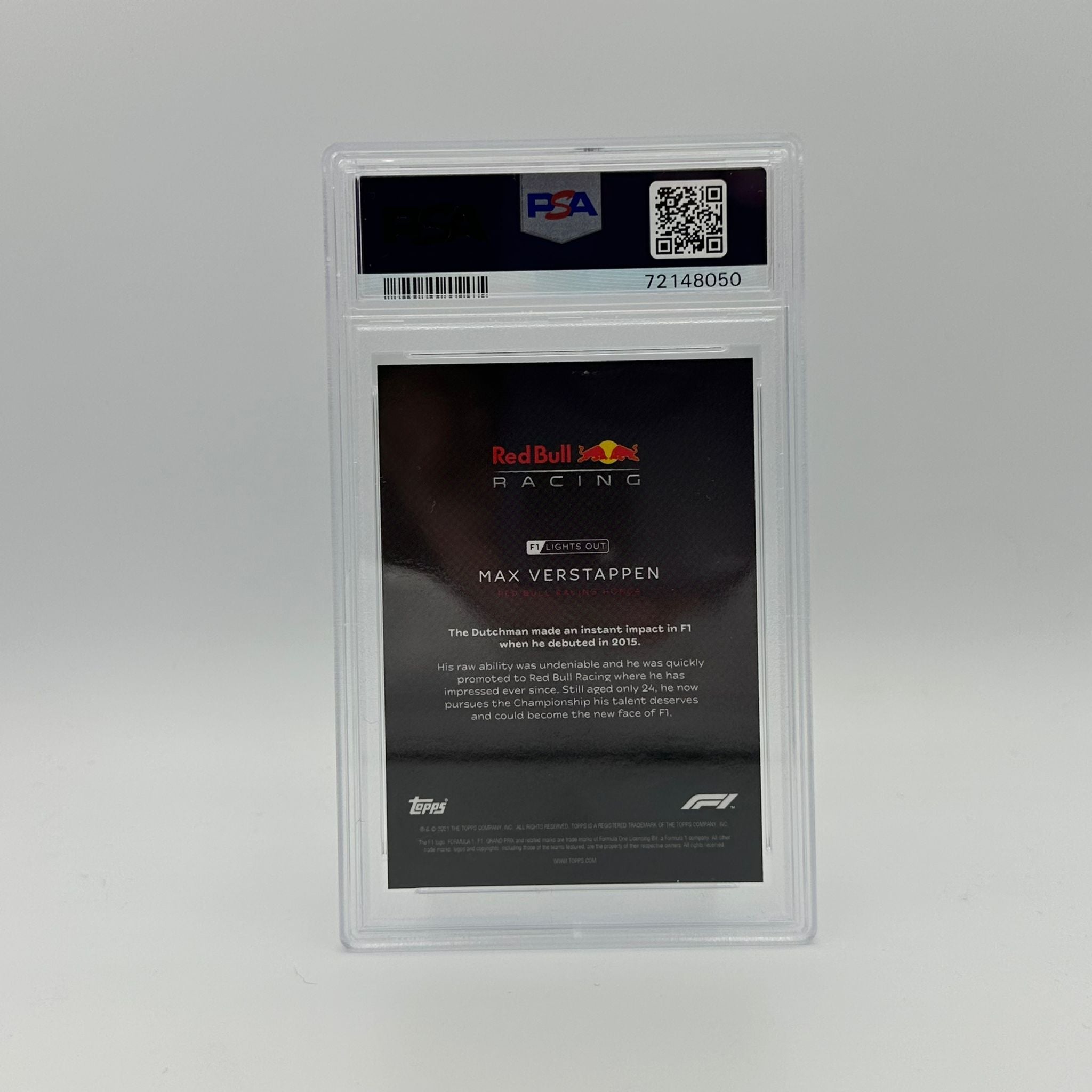 2004 Max Verstappen PSA 10 Graded Blue Parallel Racing Card - Perfect for F1 Collectors, Sports Memorabilia Displays & Investment Portfolios