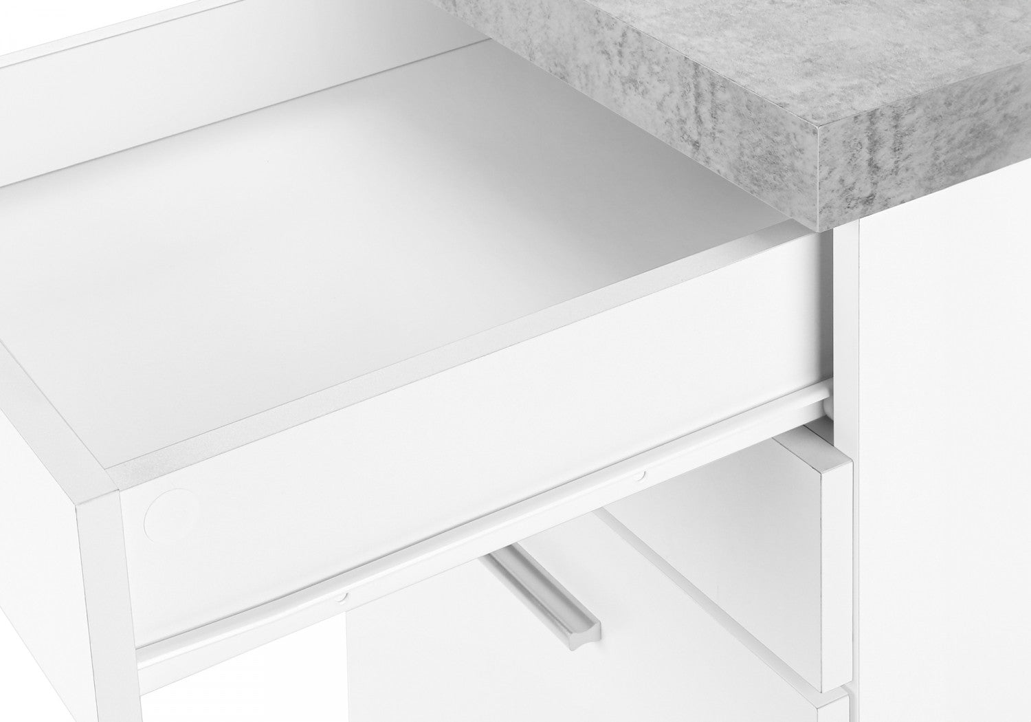 Solvi White 2-Drawer Filing Cabinet - Letter Size, Home Office Organization, Document Storage for Files & Folders - Perfect for Home, Office, or School Use