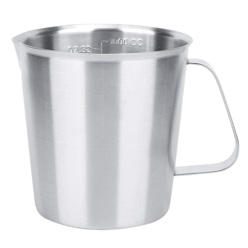 Premium Stainless Steel Coffee Pitcher 1000ml - Barista-Grade Milk Frothing Pitcher for Latte Art, Cappuccino & Hot Chocolate - Ideal for Home Cafes, Coffee Shops & Tea Bars - Perfect for Espresso Drinks & Professional Milk Steaming
