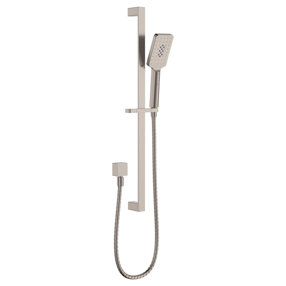 Fienza Tono Rail Shower System 444116BN in Brushed Nickel Finish - Modern Bathroom Shower Fixture for Spa-Like Experience