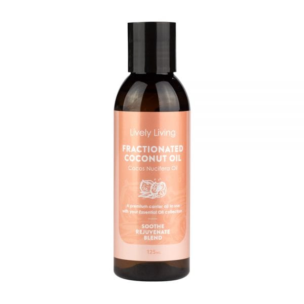 Pure Fractionated Coconut Oil 125ml - Lightweight & Odorless Carrier Oil for Massage, Aromatherapy & Skin Care