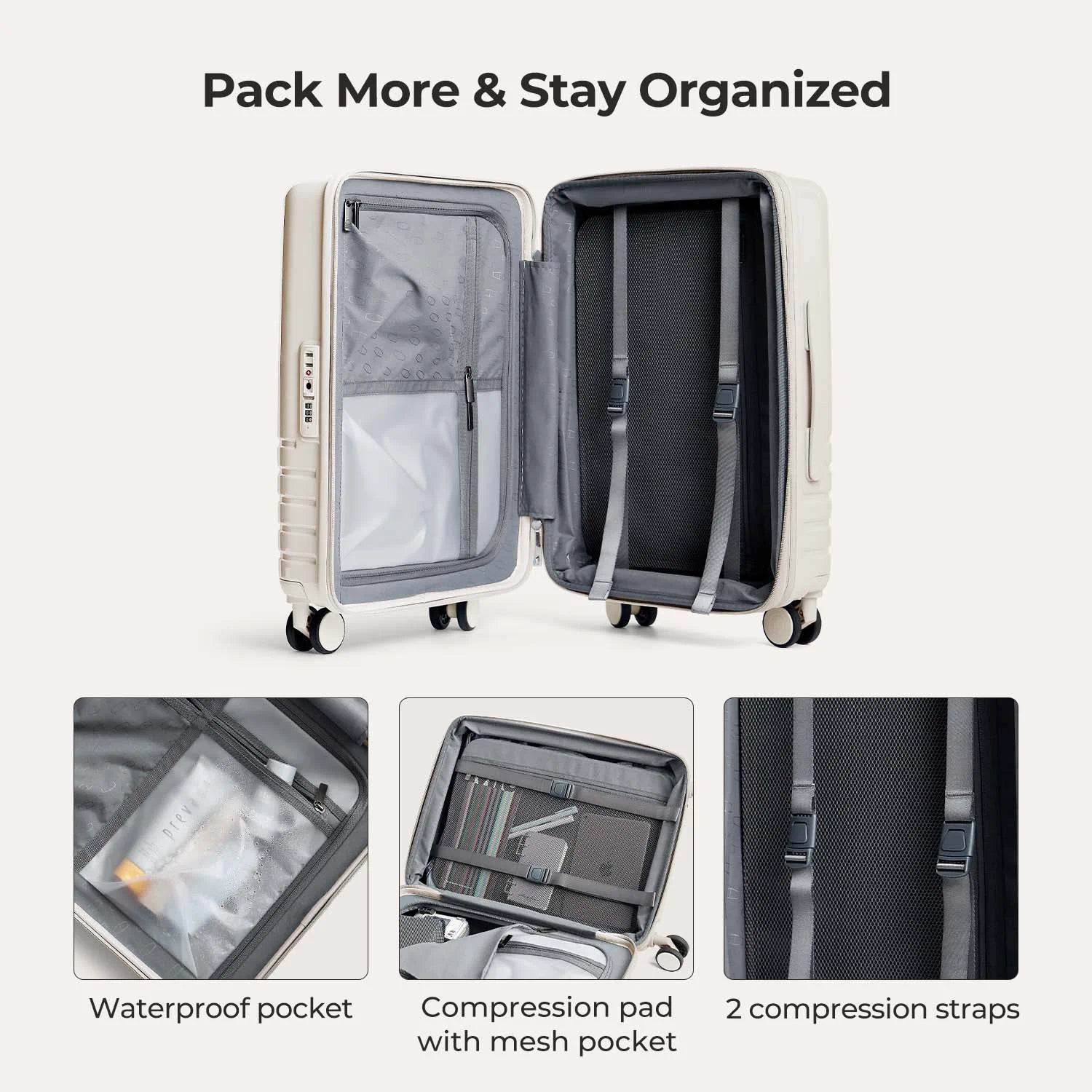 Getaway 20 Carry On Luggage - Lightweight Travel Suitcase for Airplane Cabin Size - Perfect for Weekend Trips & Business Travel