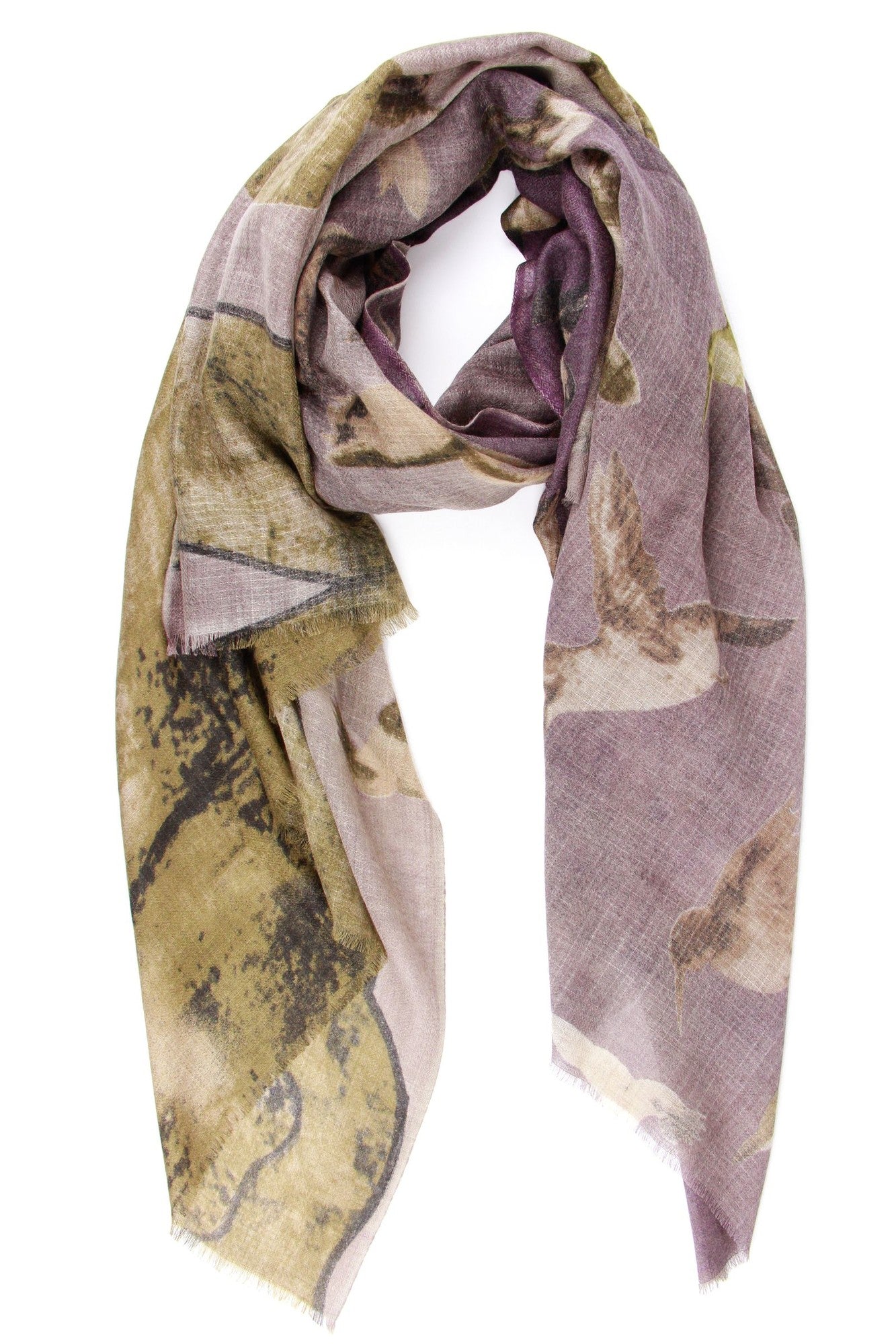 Stylish Hummingbird Printed Scarf - Lightweight Fashion Accessory for Women - Perfect for Spring Outfits, Office Wear & Special Occasions