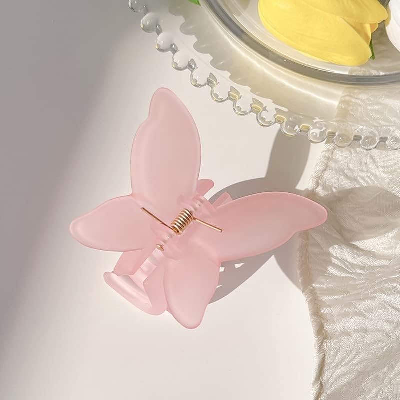 6PCS Sweet Fairy Butterfly Hair Claw Clips - Large Size Hairpins for Women, Hair Styling Tools & Barrettes Accessories - Perfect for Updos, Ponytails & Everyday Hairstyles