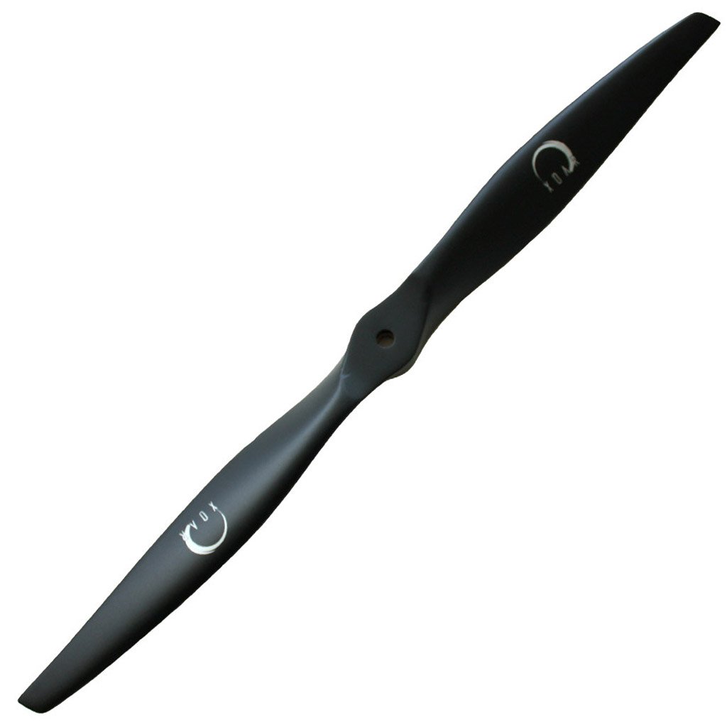 XOAR PJM-E 17x8 Inch 2-Blade Wooden RC Airplane Propeller for Electric Motors - High Performance Drone & Model Aircraft Prop - Perfect for RC Flying, Aerobatics & DIY Projects (Black)