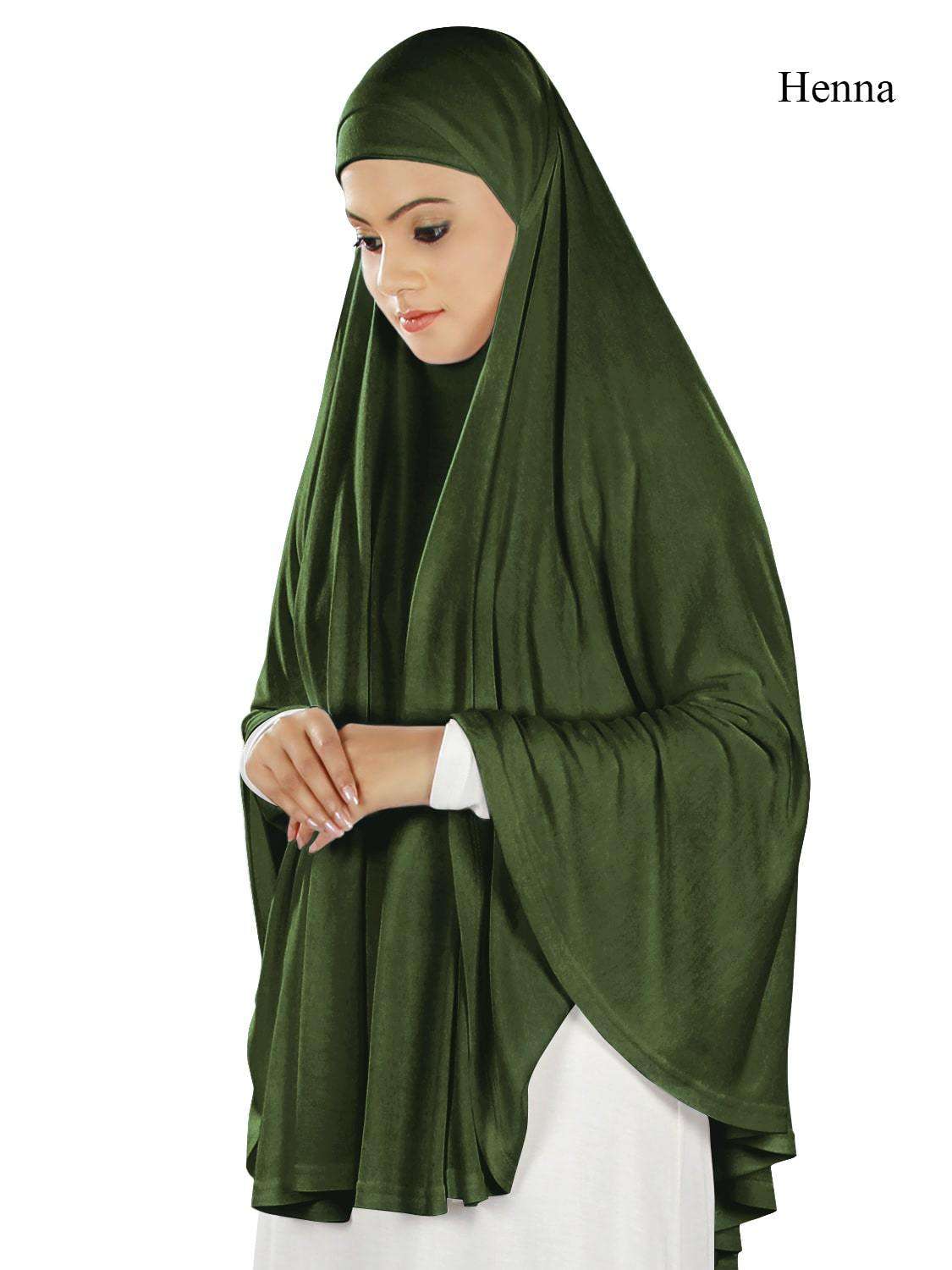 Soft Viscose Jersey Khimar Scarf - Islamic Prayer Hijab for Women - Perfect for Salah, Eid, and Daily Wear