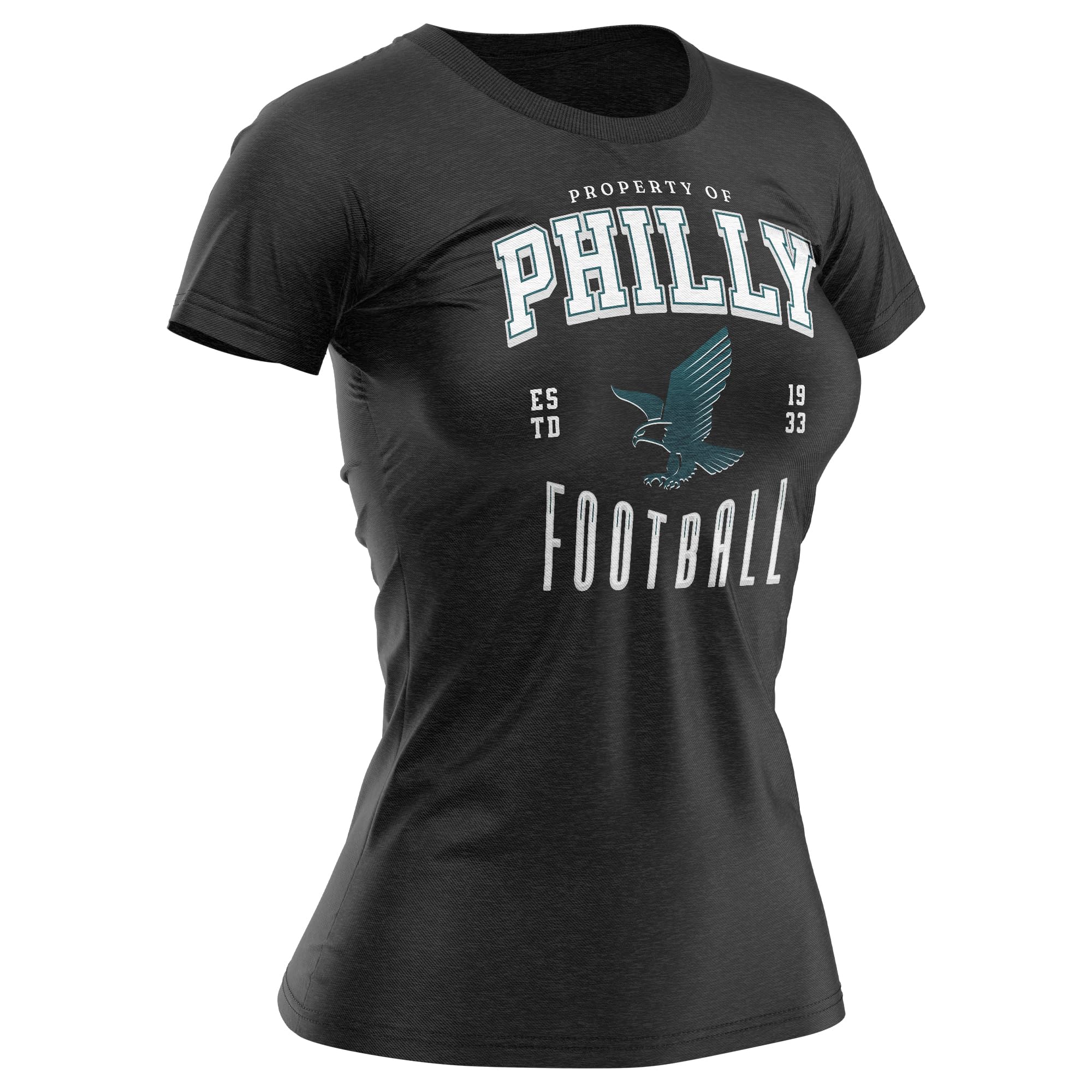 Philadelphia Eagles Football Shirt for Women - Official NFL Team Apparel, Stylish Eagle Graphic Tee - Perfect for Game Day, Tailgating & Fan Support