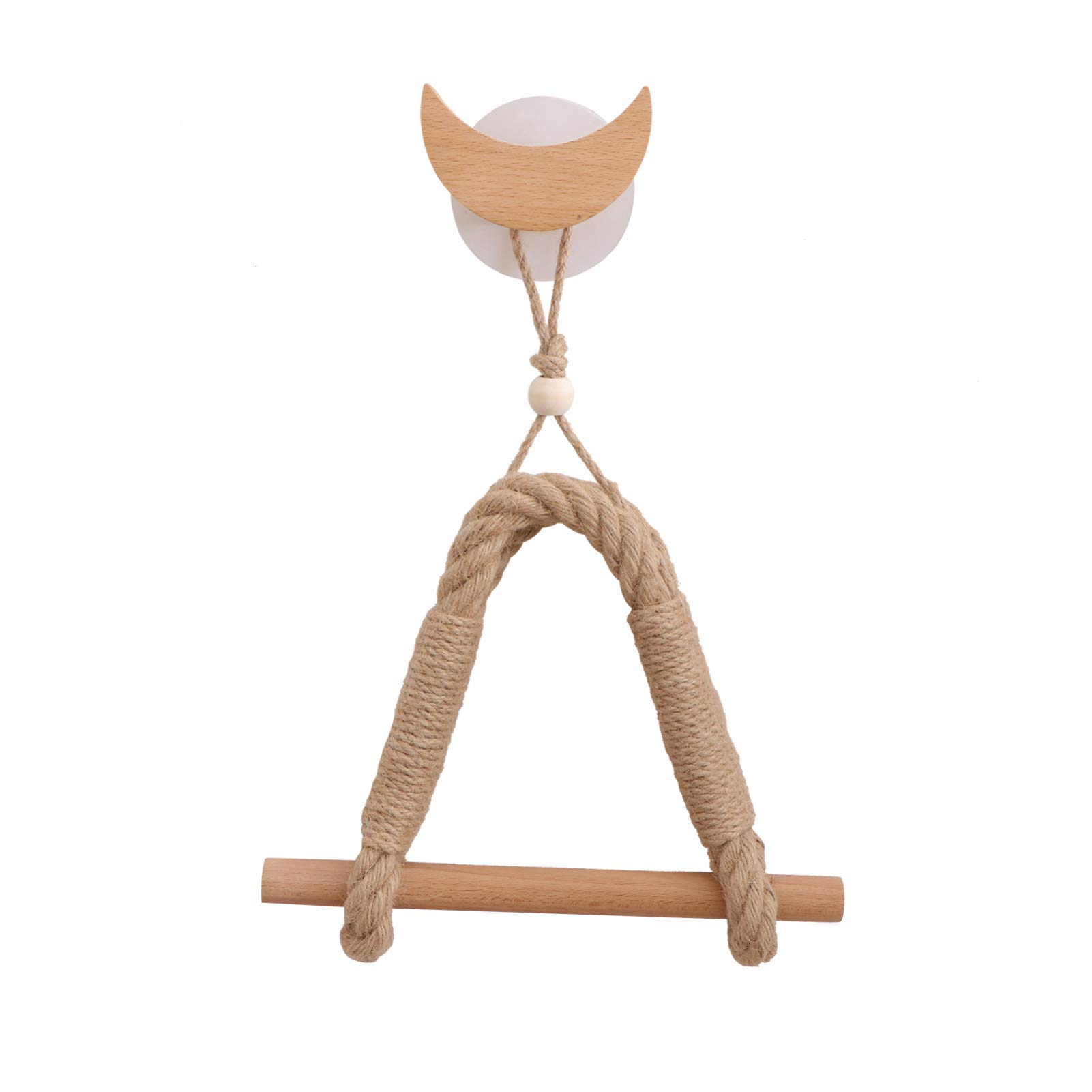 VOSAREA Creative Roll Paper Holder - Hemp Rope Toilet Paper Rack for Bathroom, Kitchen & RV - Rustic Home Decor Organizer for Tissue Rolls (1 Pack)