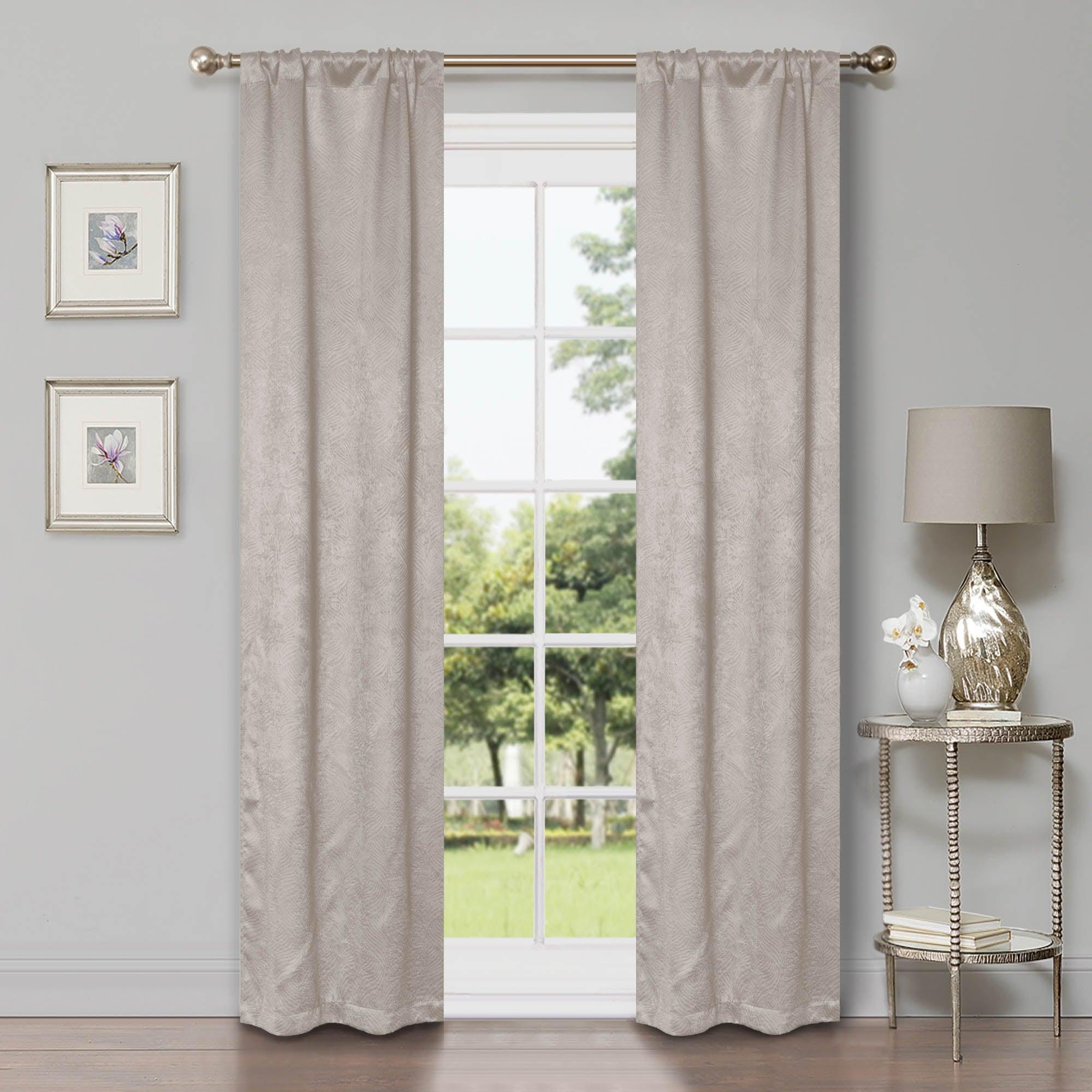Waverly Thermal Blackout Grommet Curtain Panel Set - 26 Inch Width - Energy Efficient Room Darkening Window Treatment for Bedroom & Living Room