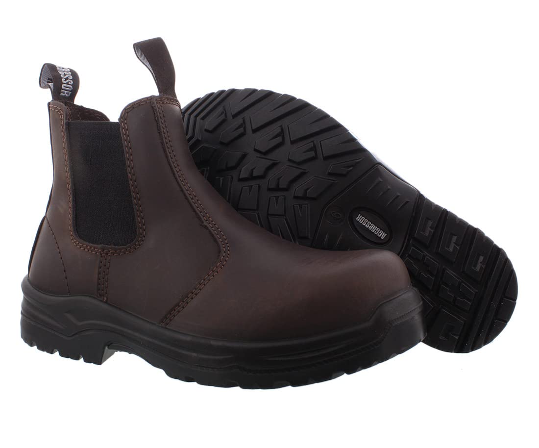 **Aggressor Streamside Women's Steel Toe Work Boots - Waterproof & Slip-Resistant for Construction, Hiking & Outdoor Work**