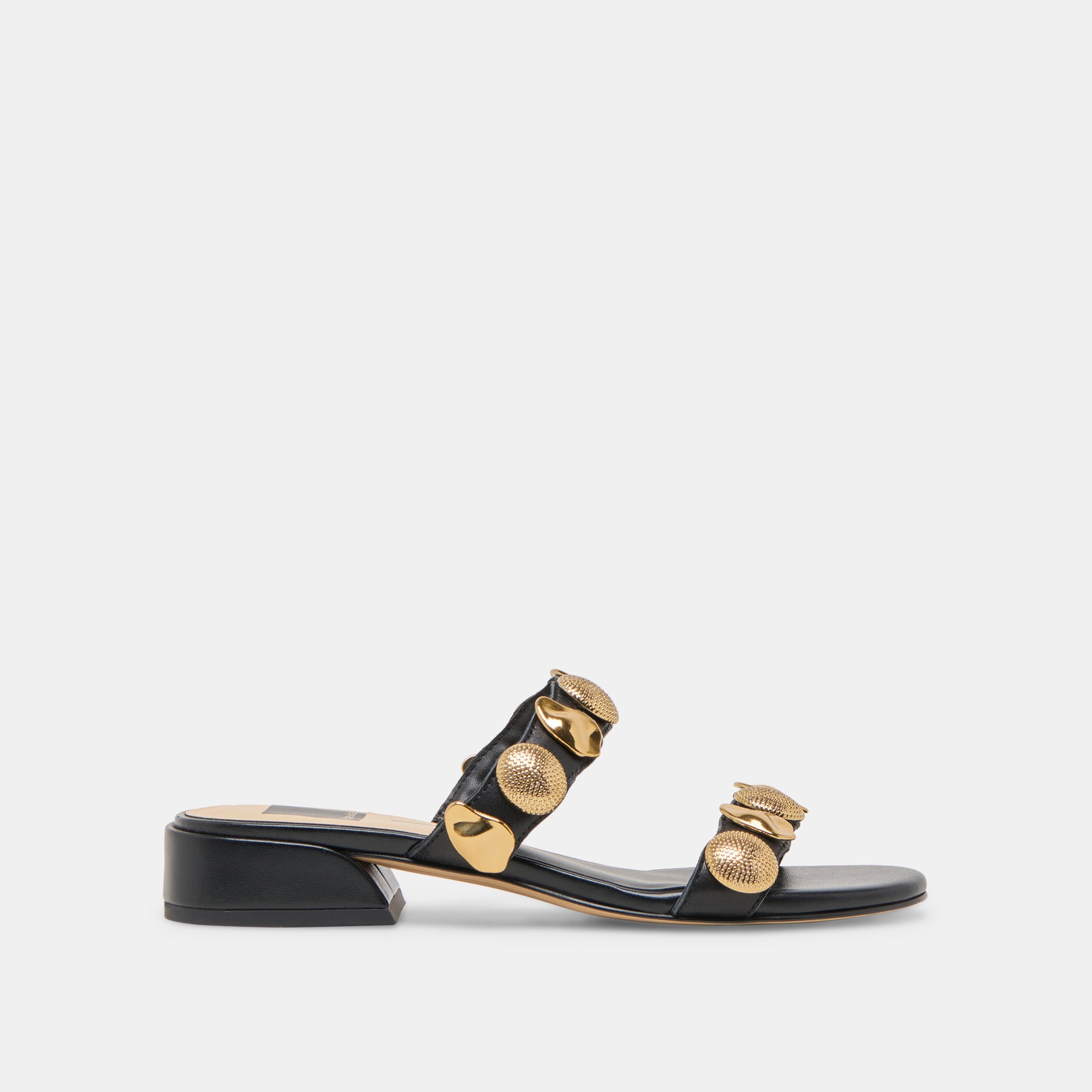 FARROW Women's Black Leather Sandals - Comfortable & Stylish for Summer, Beach, and Casual Outings