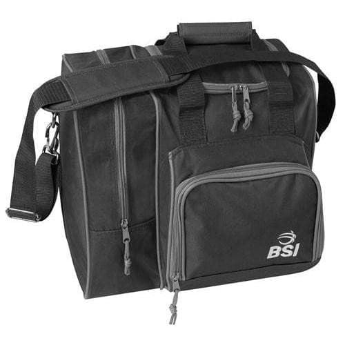 Premium BSI Deluxe Single Tote Bowling Bag for Men & Women - Durable Black Bowling Accessory with Spacious Storage - Perfect for League Play, Practice Sessions & Bowling Tournaments