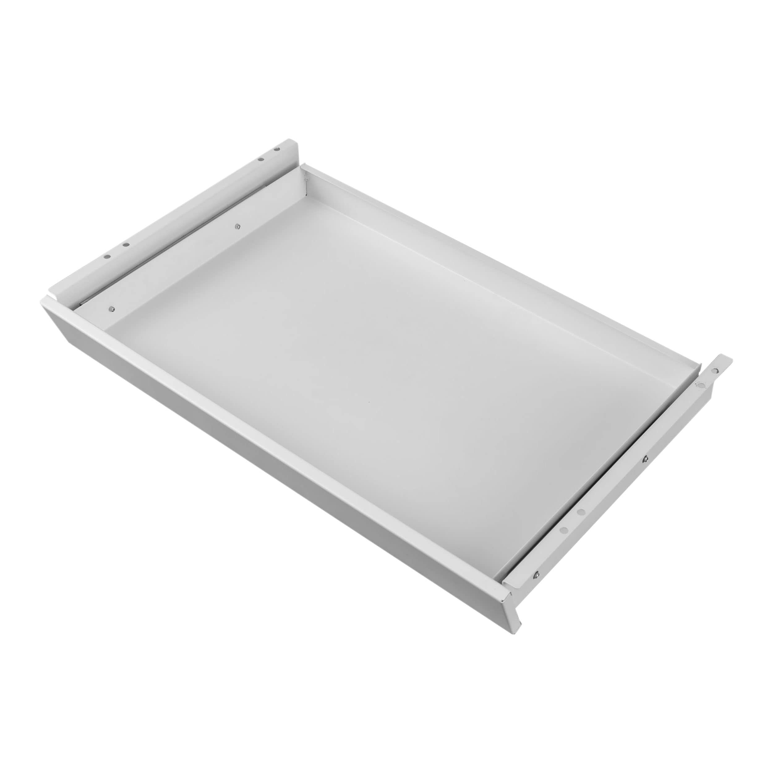Under-Desk Drawer Organizer for Standing Desks | White Office Storage | Space-Saving Solution