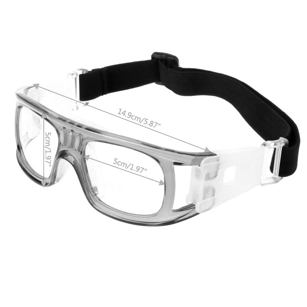 Poxas Sports Safety Glasses for Basketball Football Soccer - Anti-Fog Shatterproof PC Lens Protective Goggles for Men Women - Perfect for Outdoor Sports, Training & Games