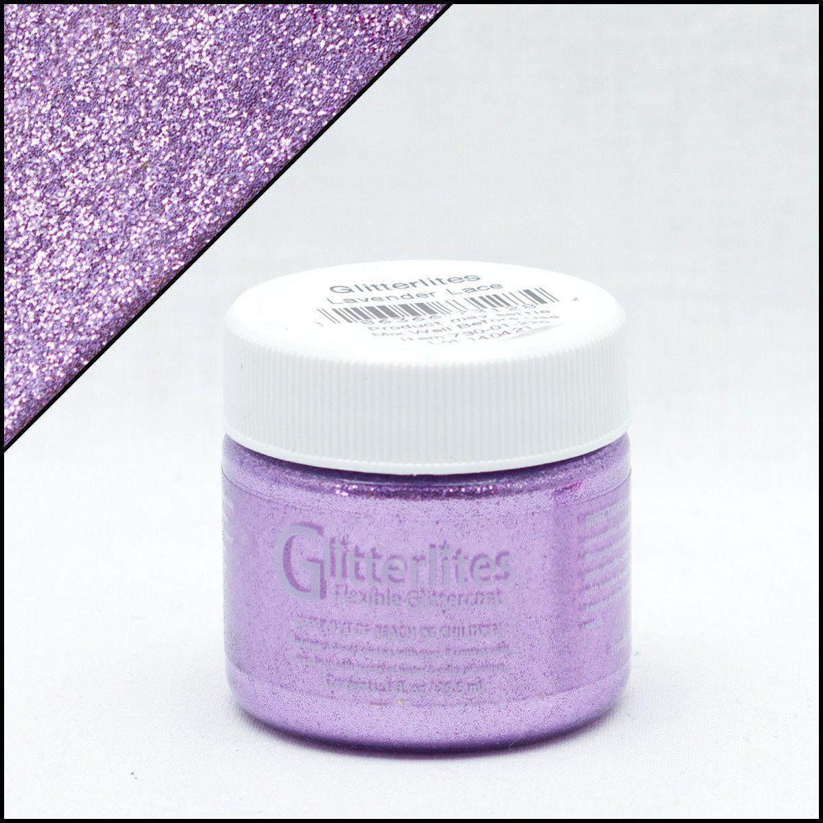 Lavender Lace Glitter Angelus Leather Paint - Premium Leather Dye for Shoes, Bags & DIY Crafts - Perfect for Customizing & Repairing Leather Goods