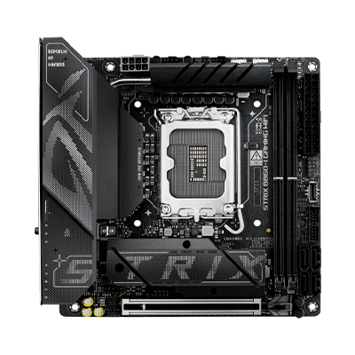 ASUS ROG STRIX B860-I Gaming Motherboard with WiFi 6 | Compact Mini-ITX | Intel LGA 1700 Socket | DDR5 | Perfect for High-Performance Gaming PCs and Compact Builds
